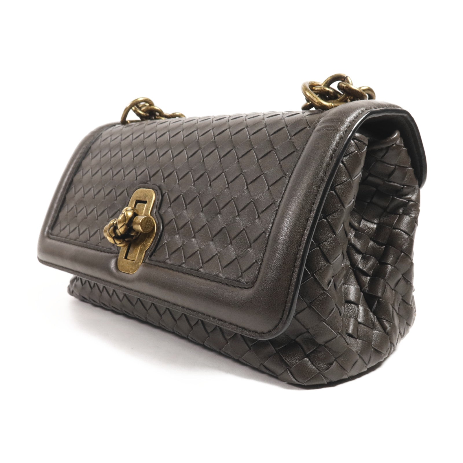 BOTTEGA VENETA 羊皮皮革Knot Bag金扣肩背袋
