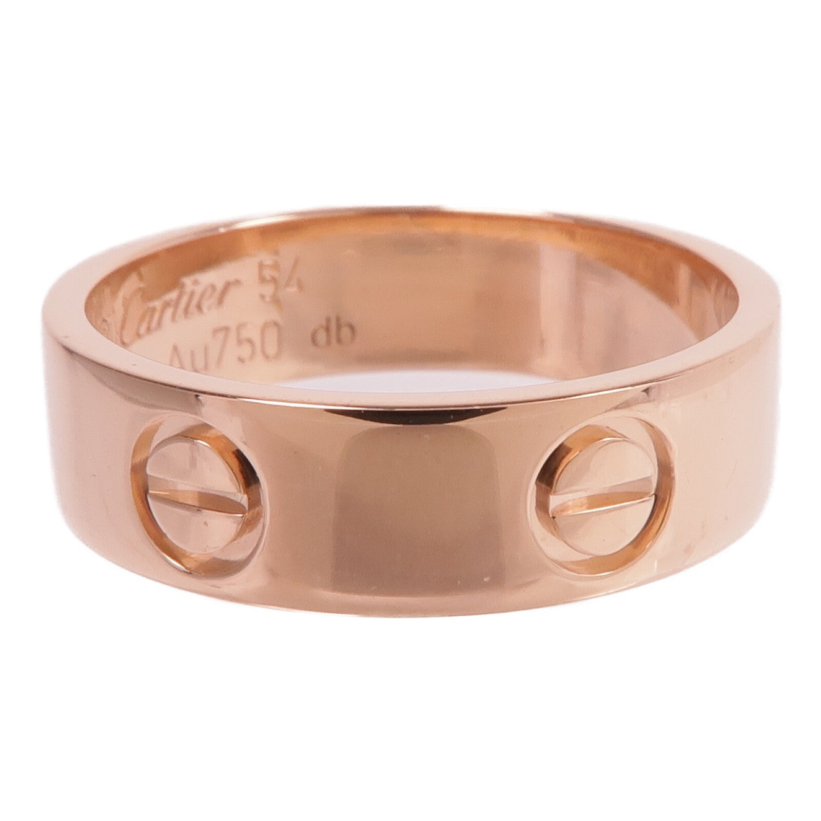 CARTIER 18K玫瑰金Love Ring戒指Cartier#54/US#7