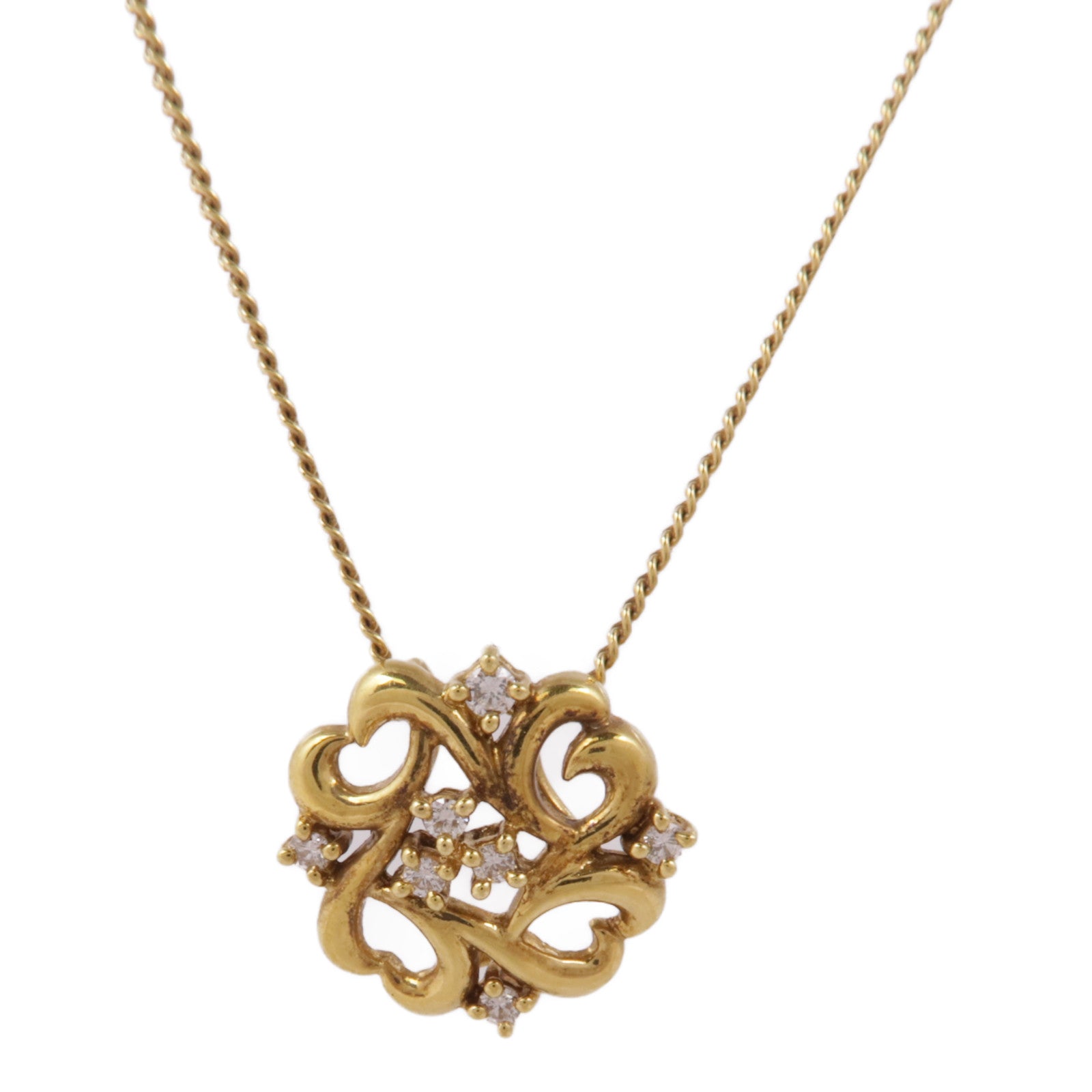 JEWELRY 【激減優惠】18K黃金Diamond Necklace鑽石項鍊