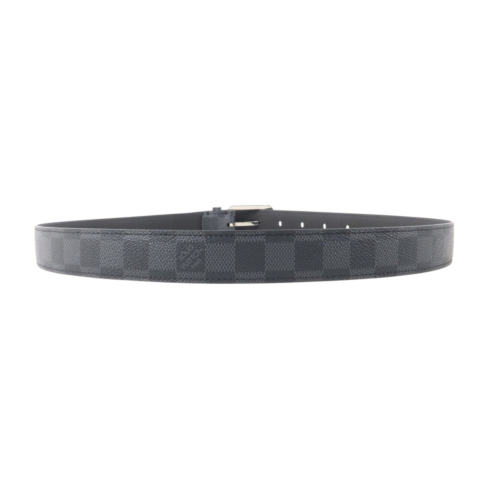 LOUIS VUITTON Damier Graphite Ceinture Ellipse Belt 90cm皮帶