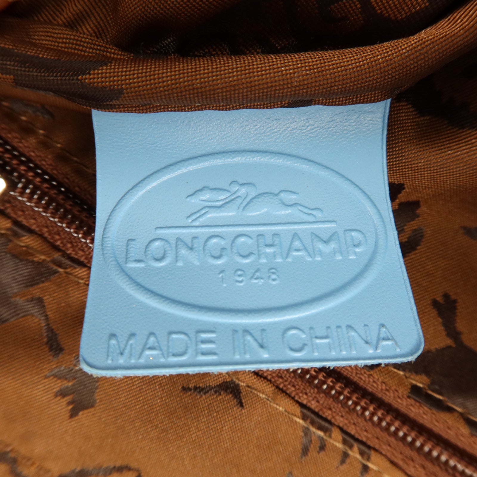 Longchamp 羊皮皮革Shoulder Bag銀扣手挽肩背兩用袋