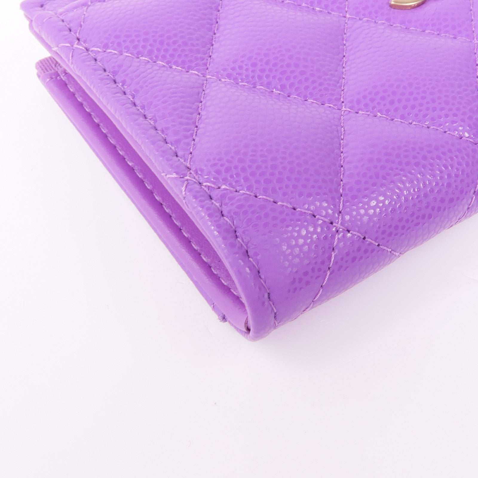 CHANEL 牛皮皮革Card/Coin Case金扣零錢包/卡片套