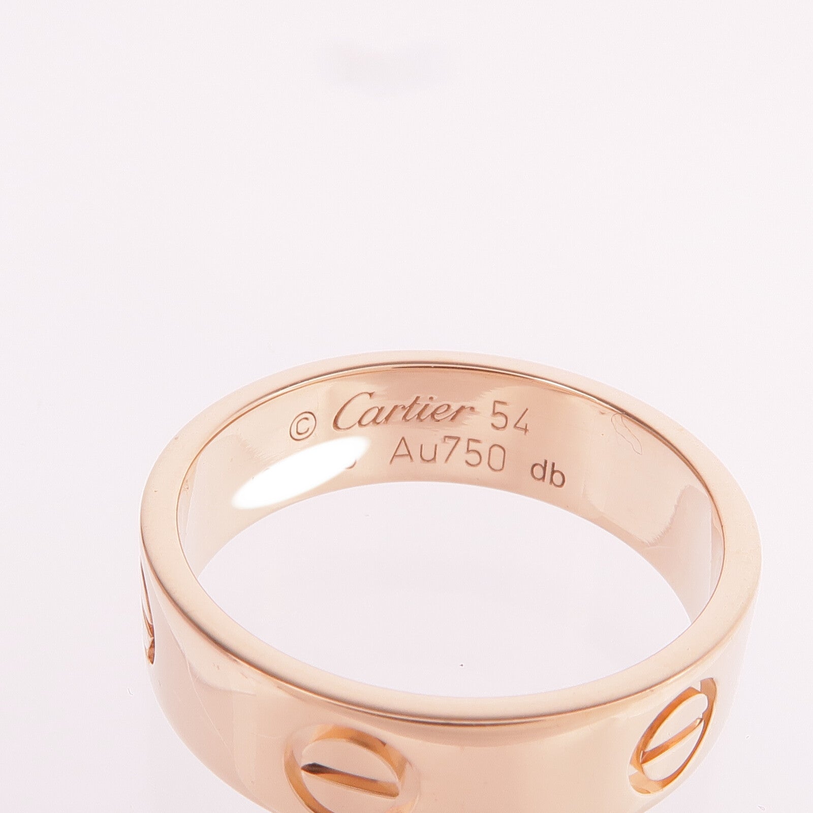 CARTIER 18K玫瑰金Love Ring戒指Cartier#54/US#7