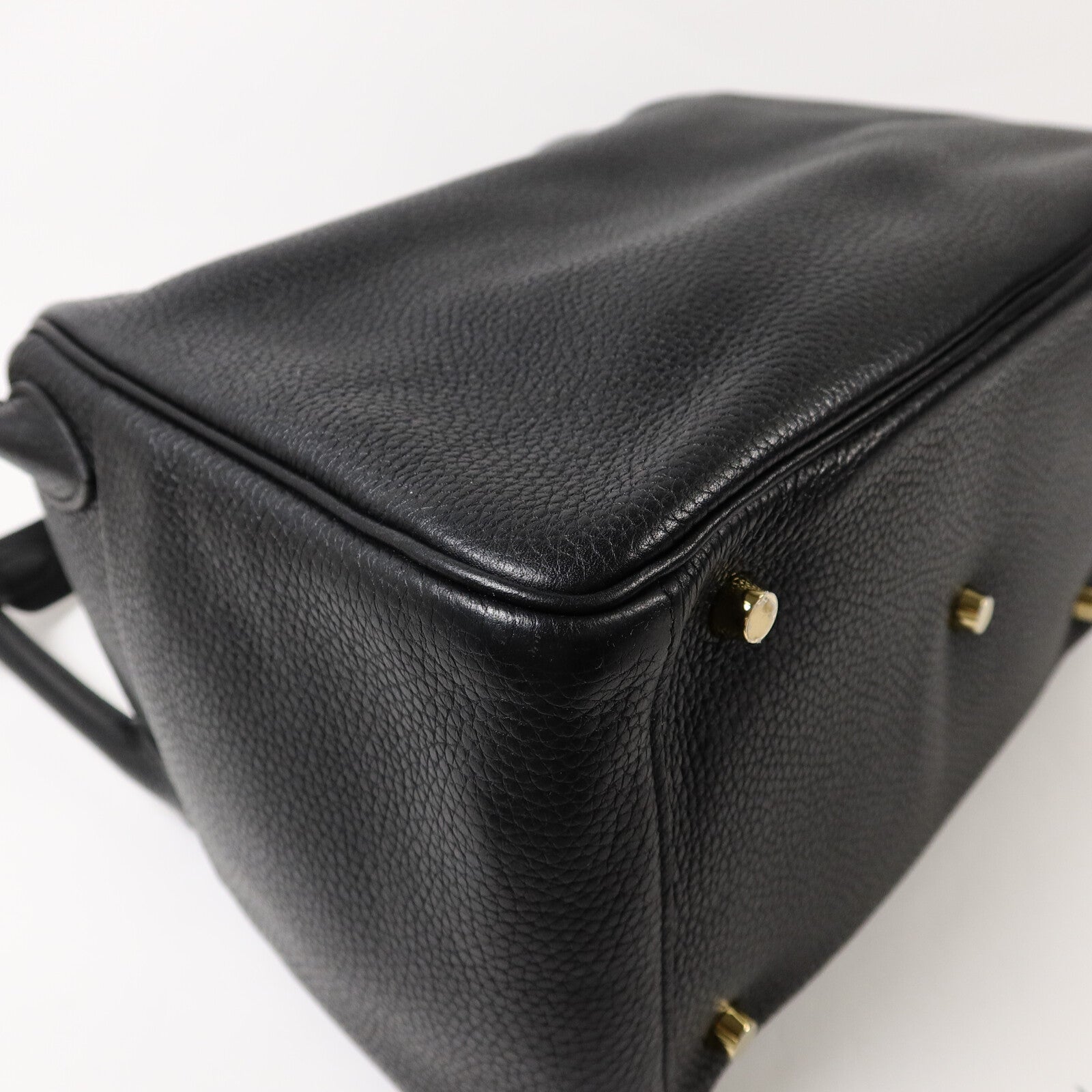 HERMES Clemence皮革Lindy 30手挽肩背兩用袋Noir