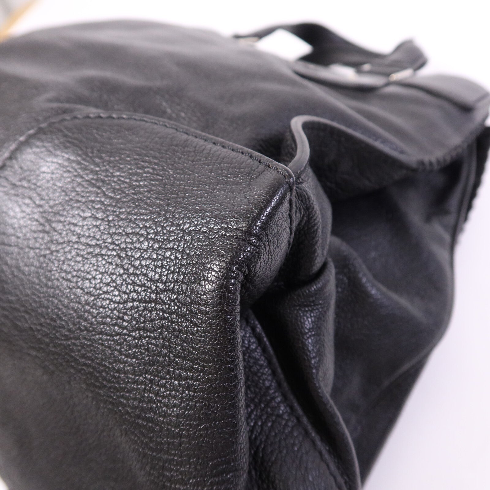 CELINE 【激減優惠】牛皮皮革Shoulder Bag銀扣手挽肩背兩用袋