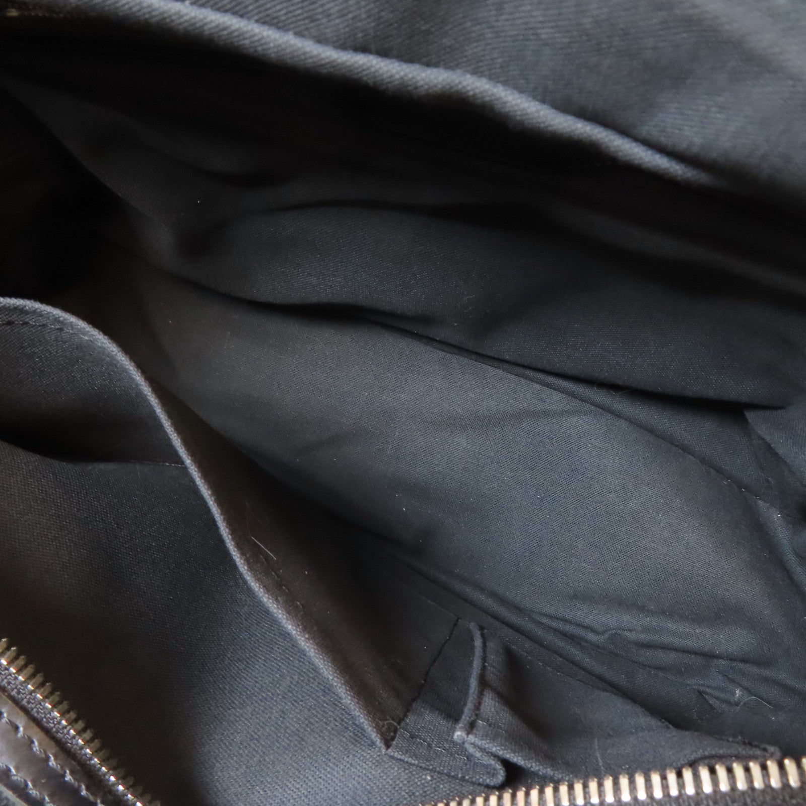 LOUIS VUITTON Damier Graphite Io Shoulder bag銀扣肩背袋黑色