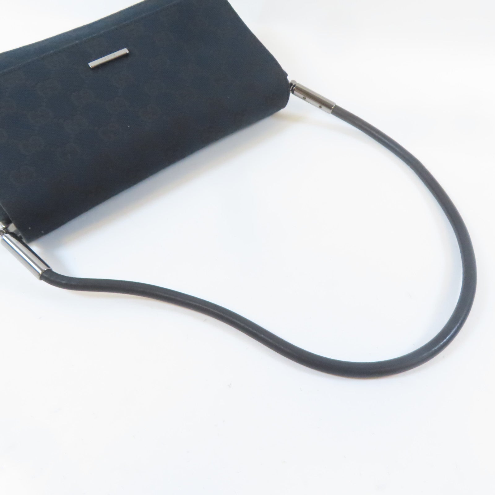 GUCCI 【激減優惠】帆布Shoulder Bag銀扣肩背袋藍色