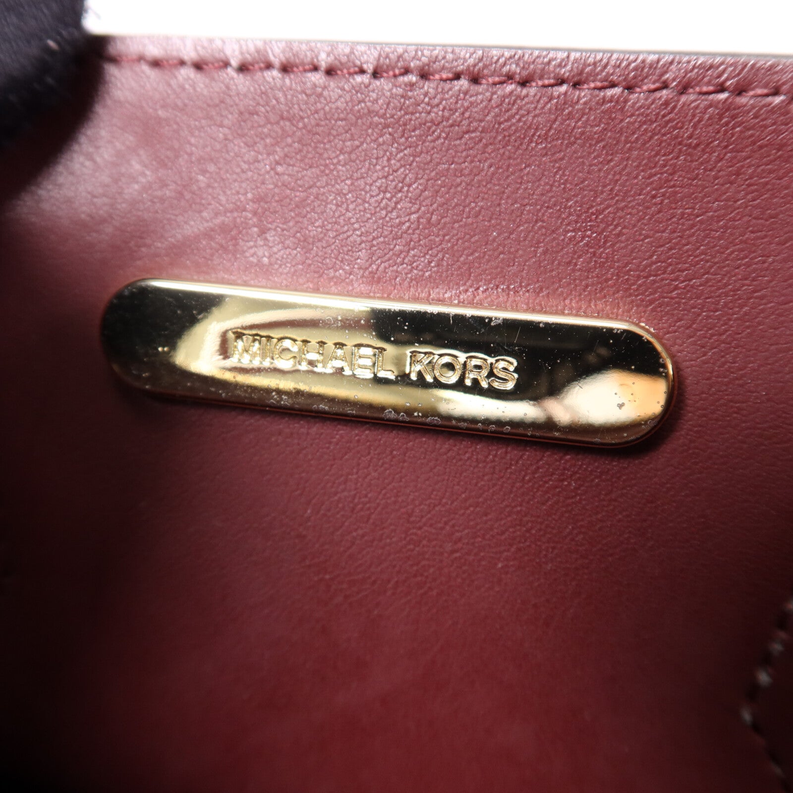 Michael Kors 牛皮皮革Mercer Accordion金扣手挽肩背兩用袋