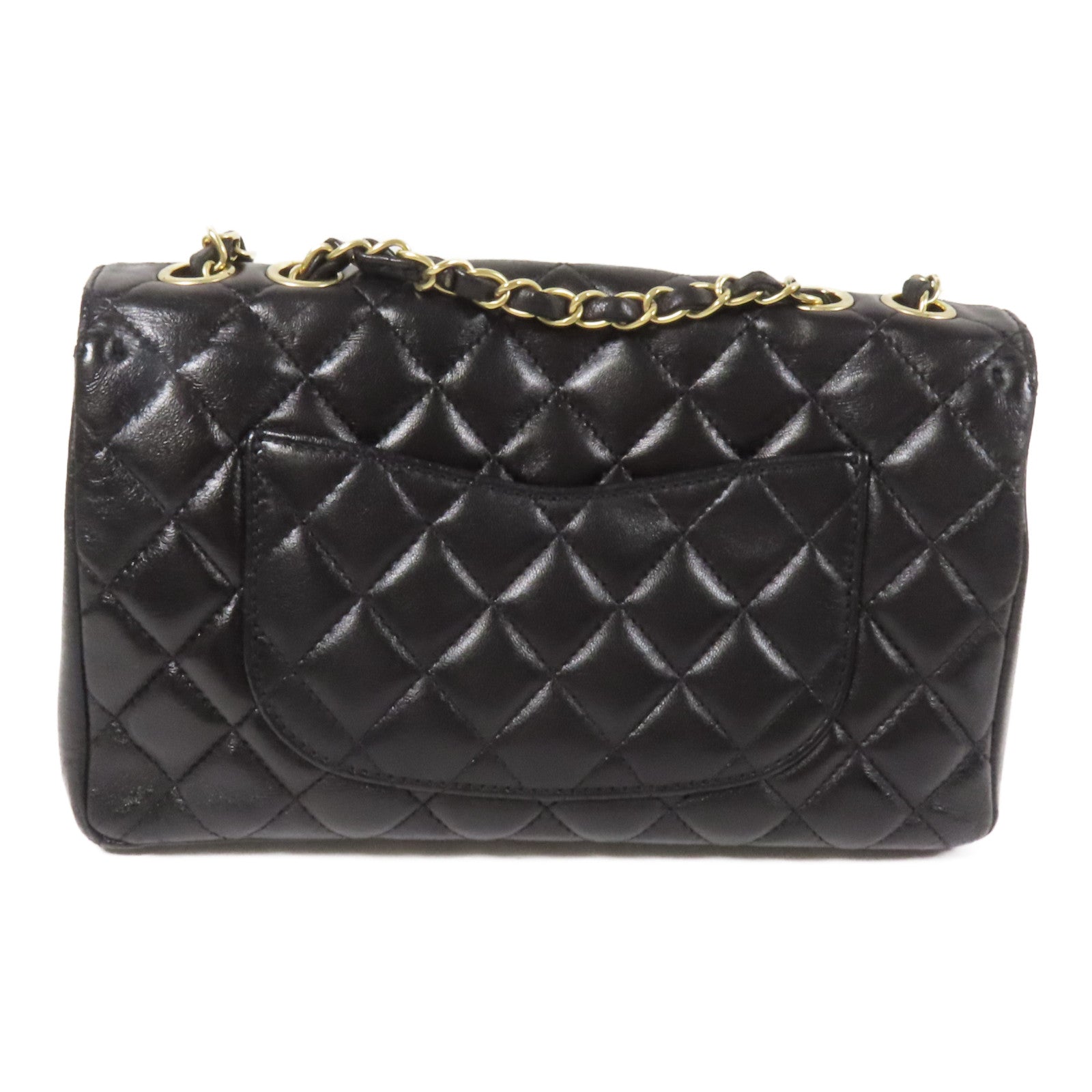 CHANEL 牛皮皮革Chain Shoulder金扣肩背袋