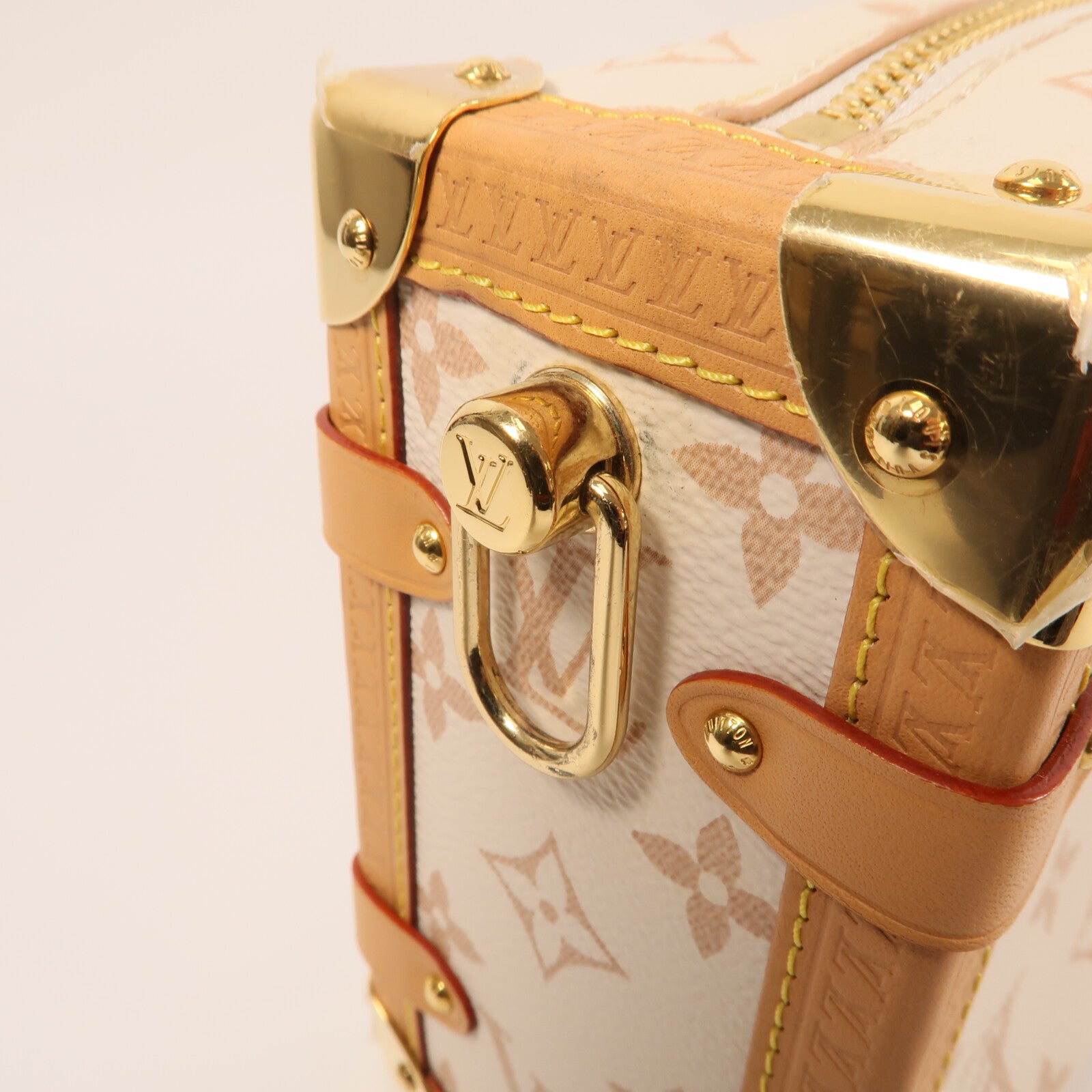LOUIS VUITTON 【激減優惠】Monogram Dune Side Trunk MM金扣手挽肩背兩用袋