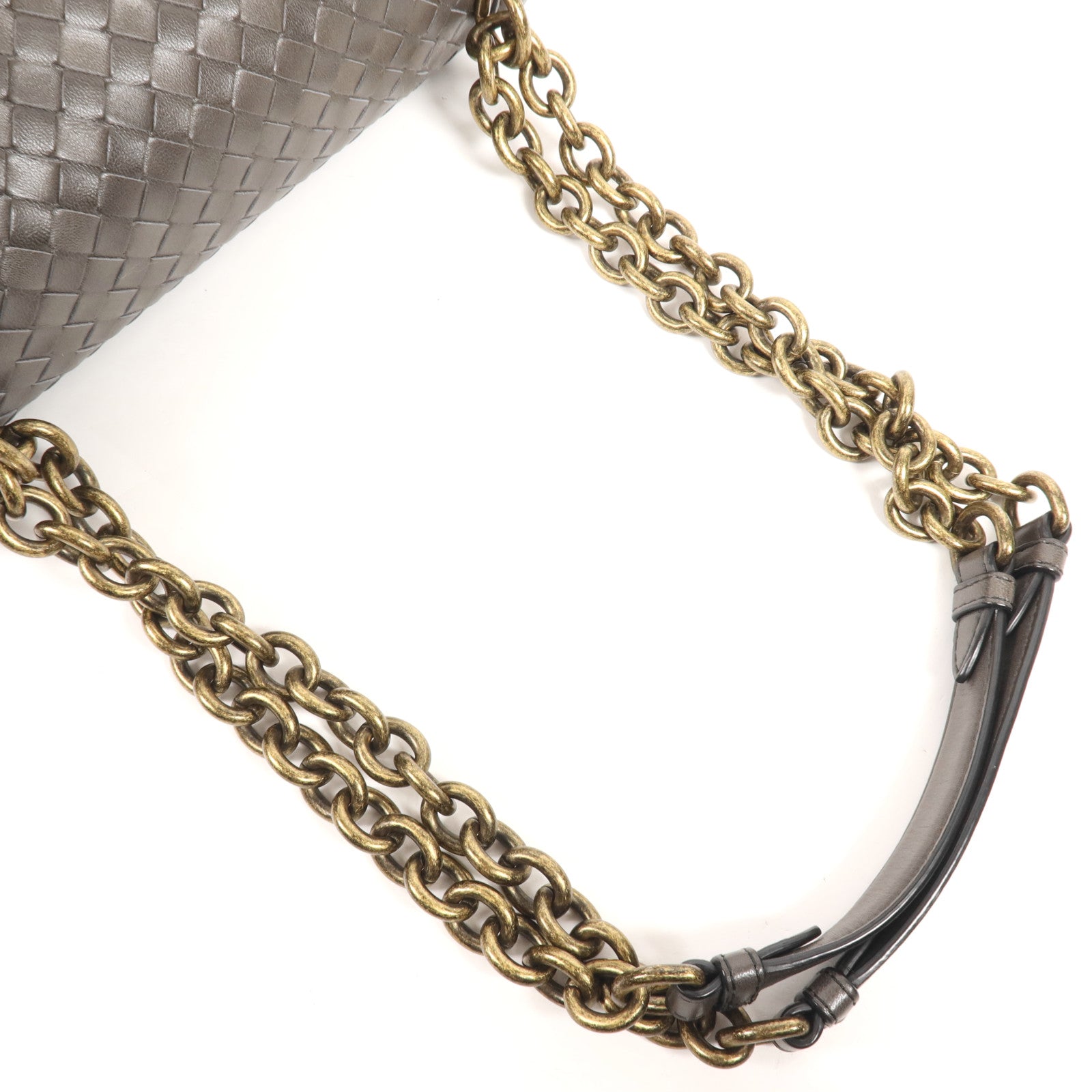 BOTTEGA VENETA 羊皮皮革Knot Bag金扣肩背袋