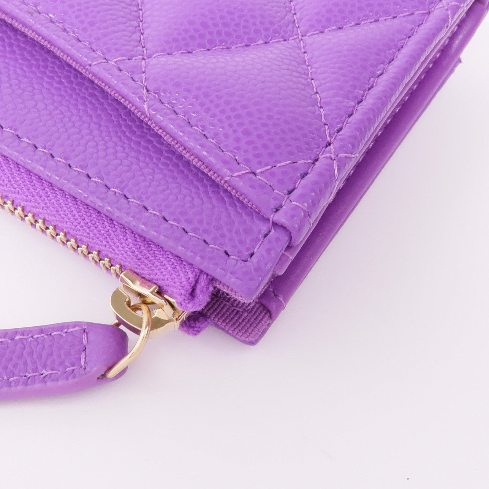 CHANEL 牛皮皮革Card/Coin Case金扣零錢包/卡片套