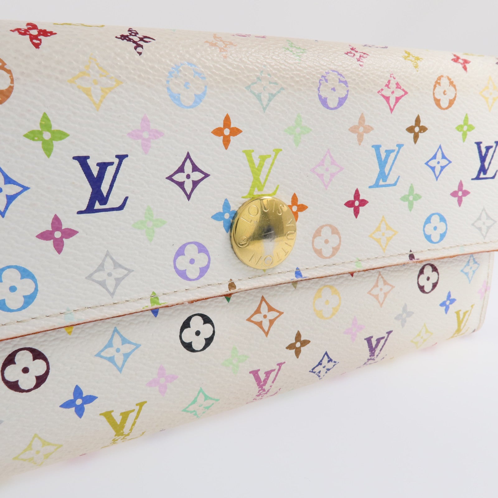 LOUIS VUITTON Monogram Multicolor Sarah Long Wallet金扣長錢包