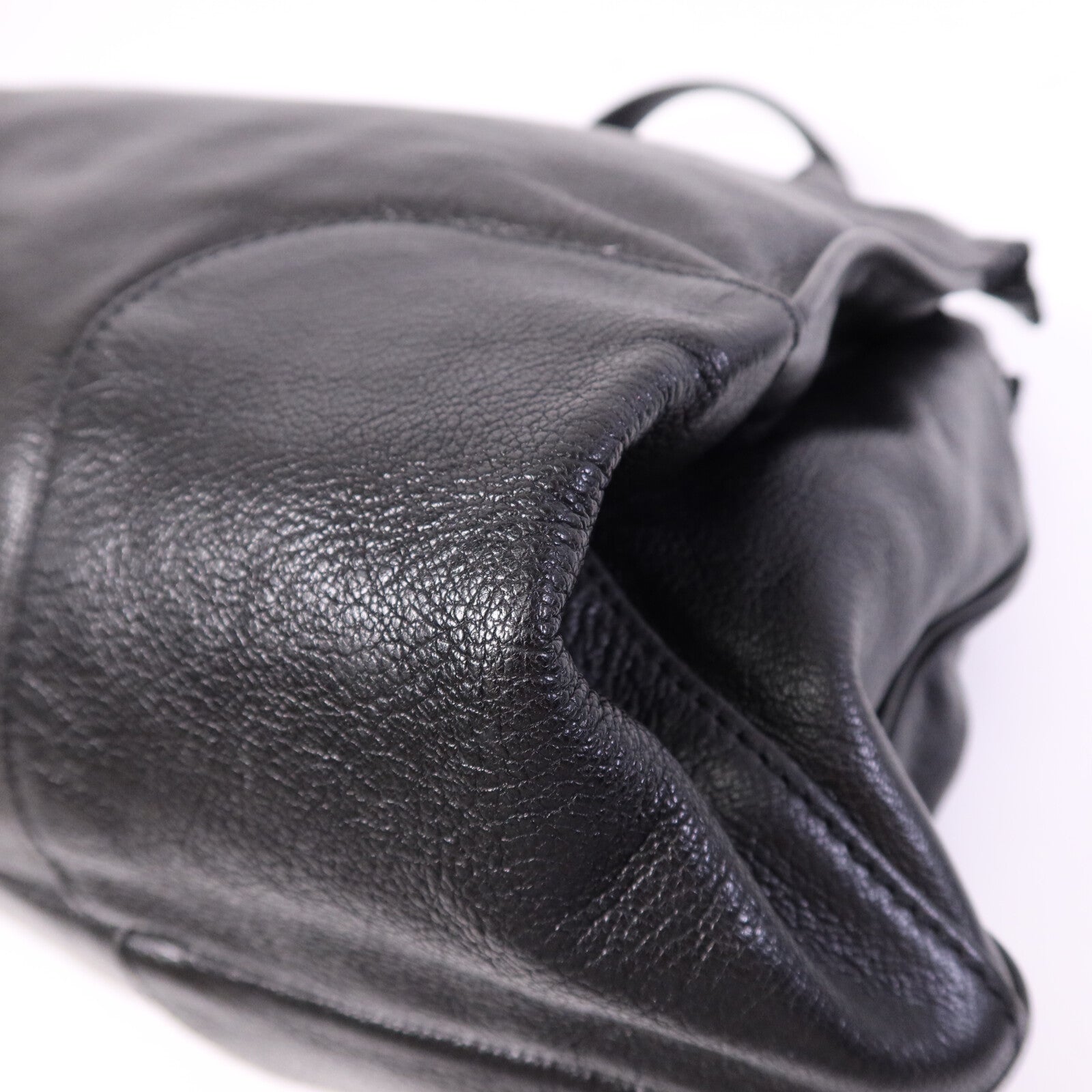 CELINE 牛皮皮革Shoulder Bag銀扣手挽肩背兩用袋