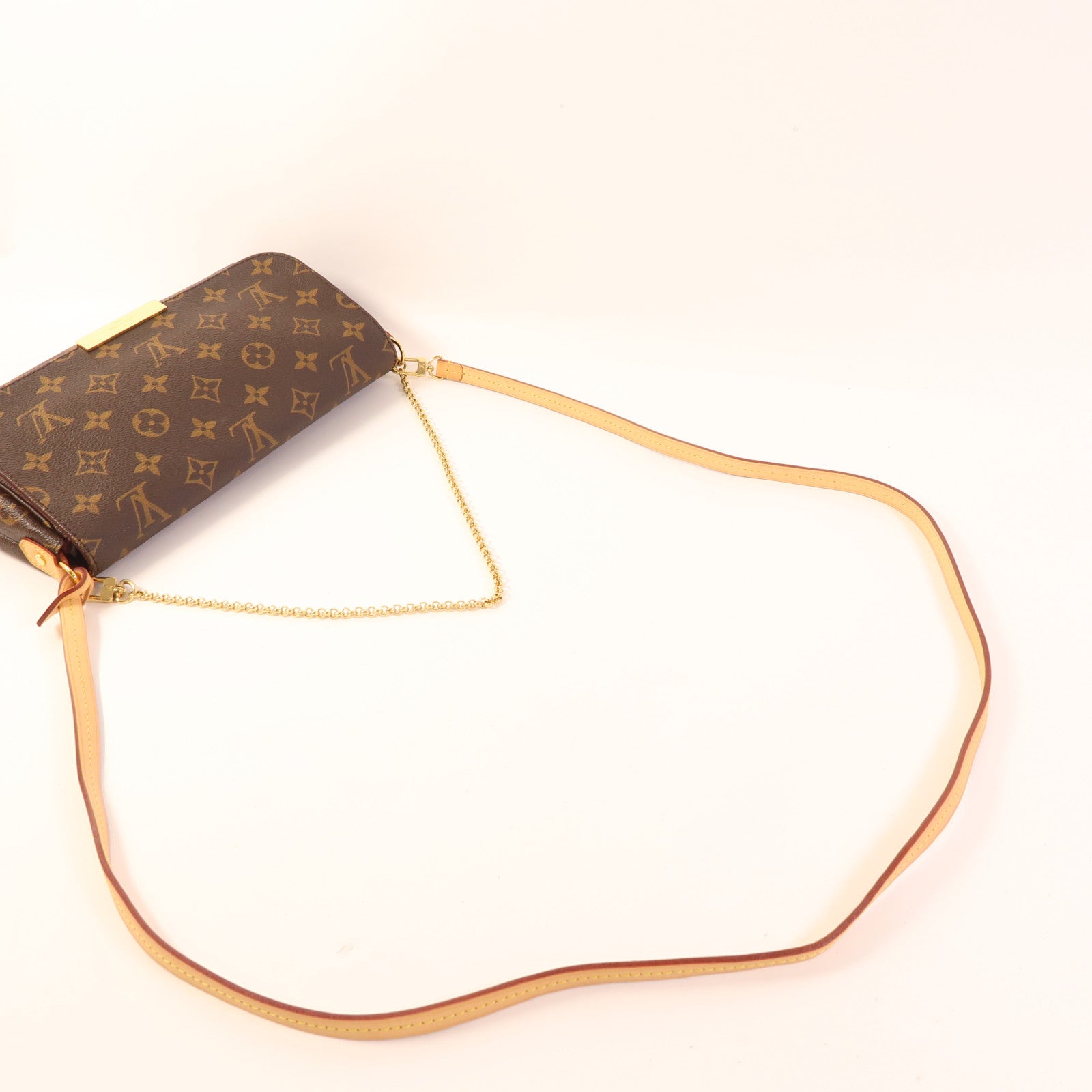 LOUIS VUITTON Monogram Favorite MM金扣手挽肩背兩用袋