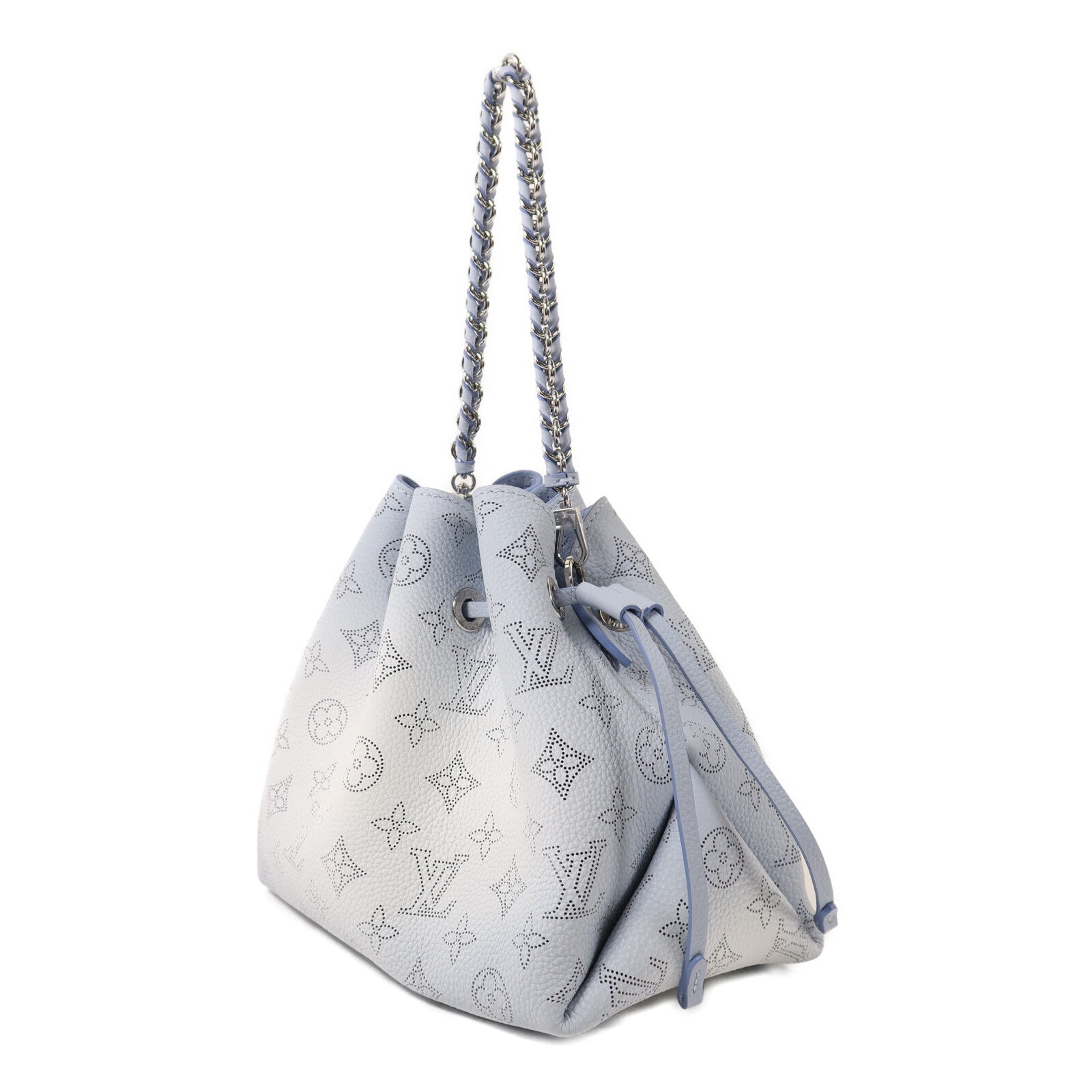 LOUIS VUITTON Mahina Bella銀扣鏈帶肩背袋
