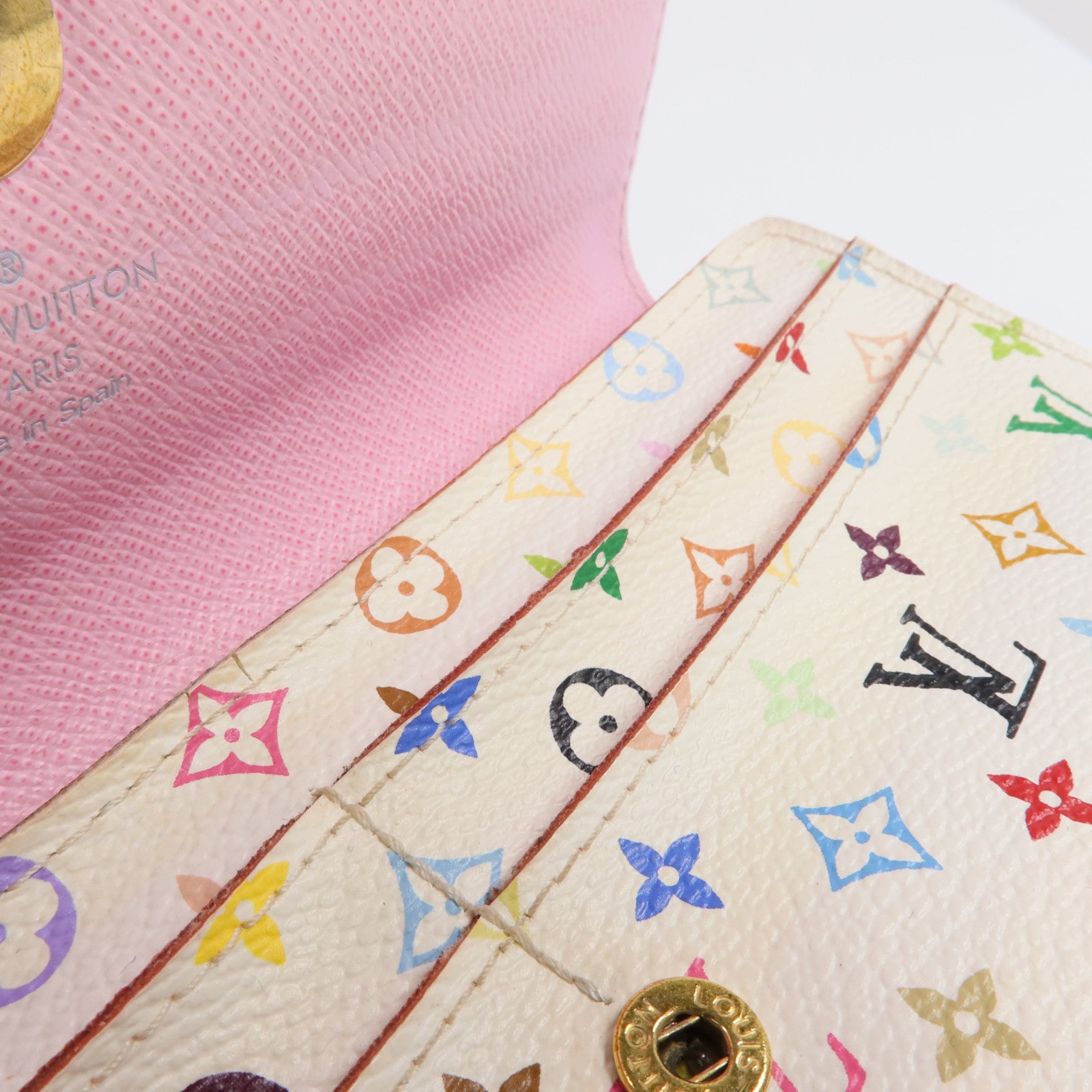 LOUIS VUITTON Monogram Multicolor Sarah Long Wallet金扣長錢包