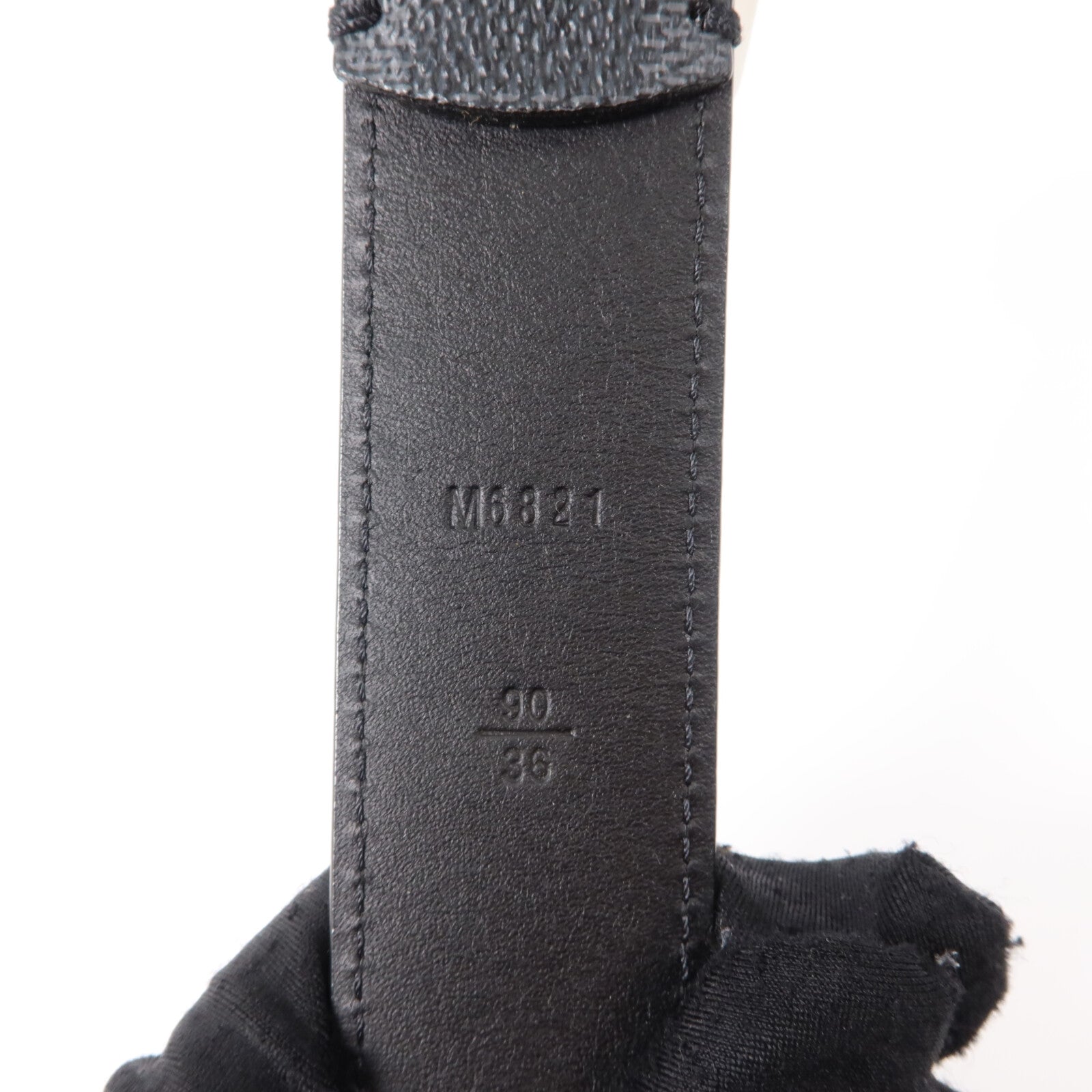 LOUIS VUITTON Damier Graphite Ceinture Ellipse Belt 90cm皮帶