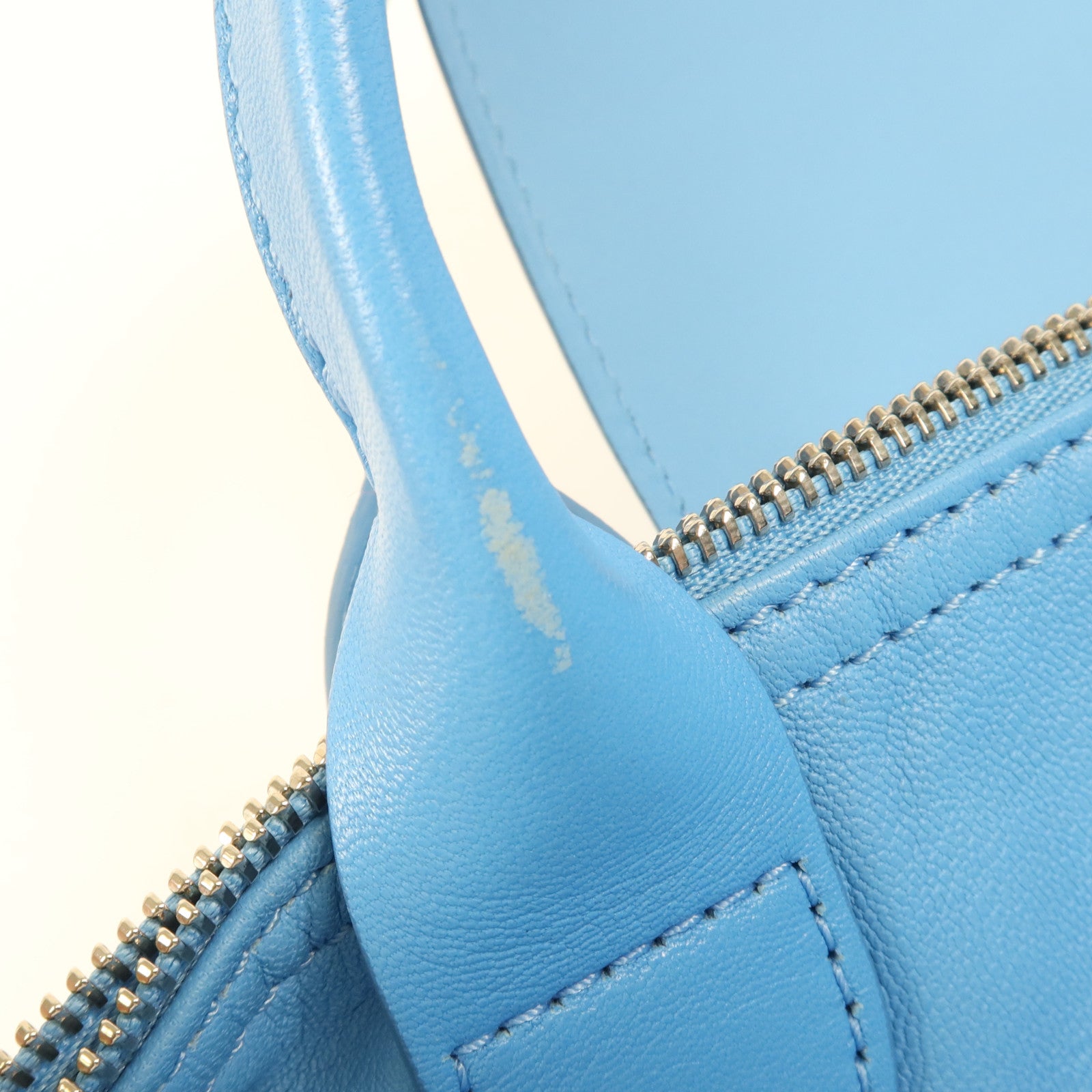 Longchamp 羊皮皮革Shoulder Bag銀扣手挽肩背兩用袋