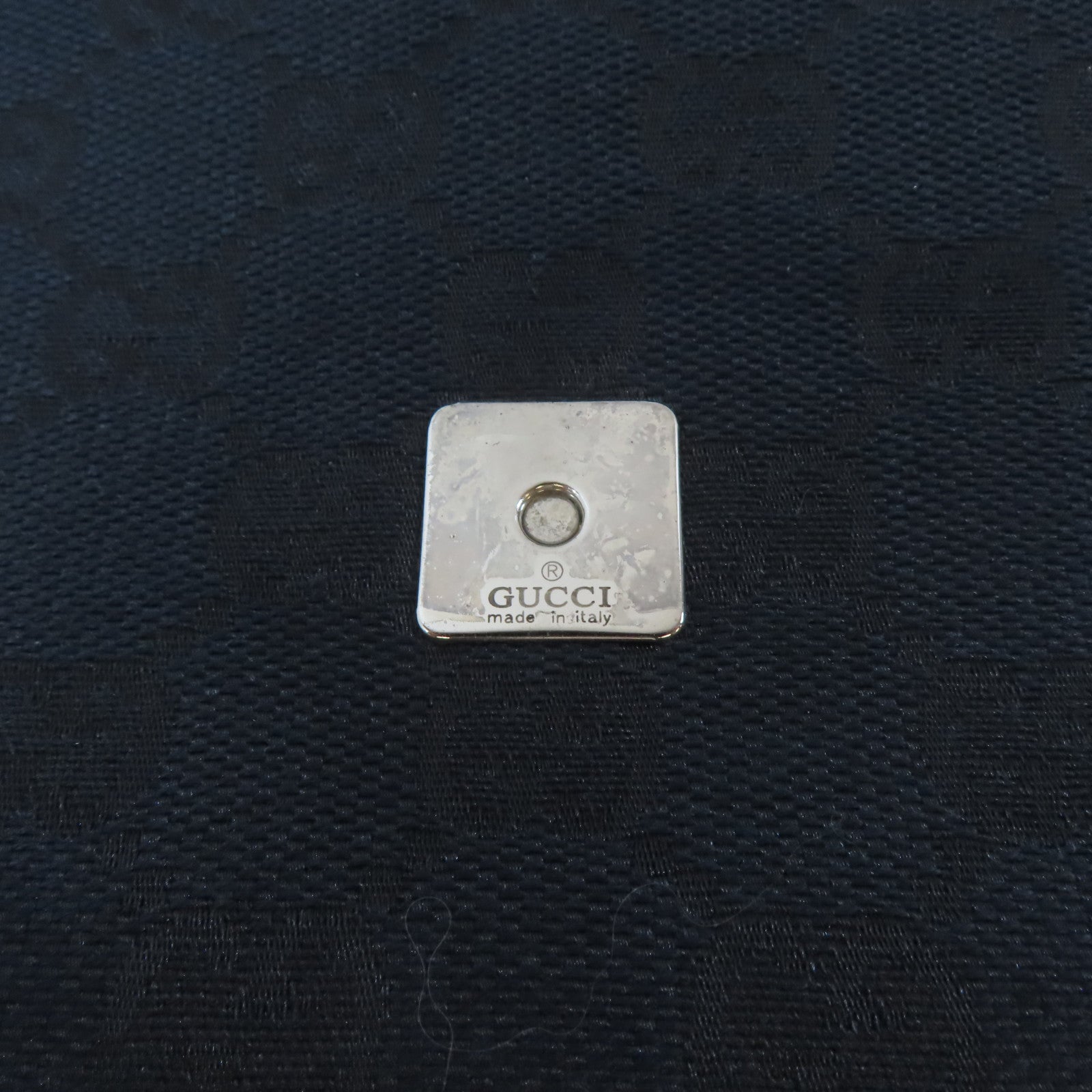 GUCCI 【激減優惠】帆布Shoulder Bag銀扣肩背袋藍色