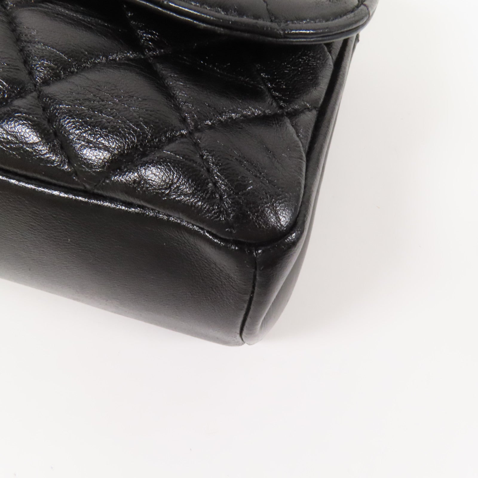 CHANEL 牛皮皮革Chain Shoulder金扣肩背袋