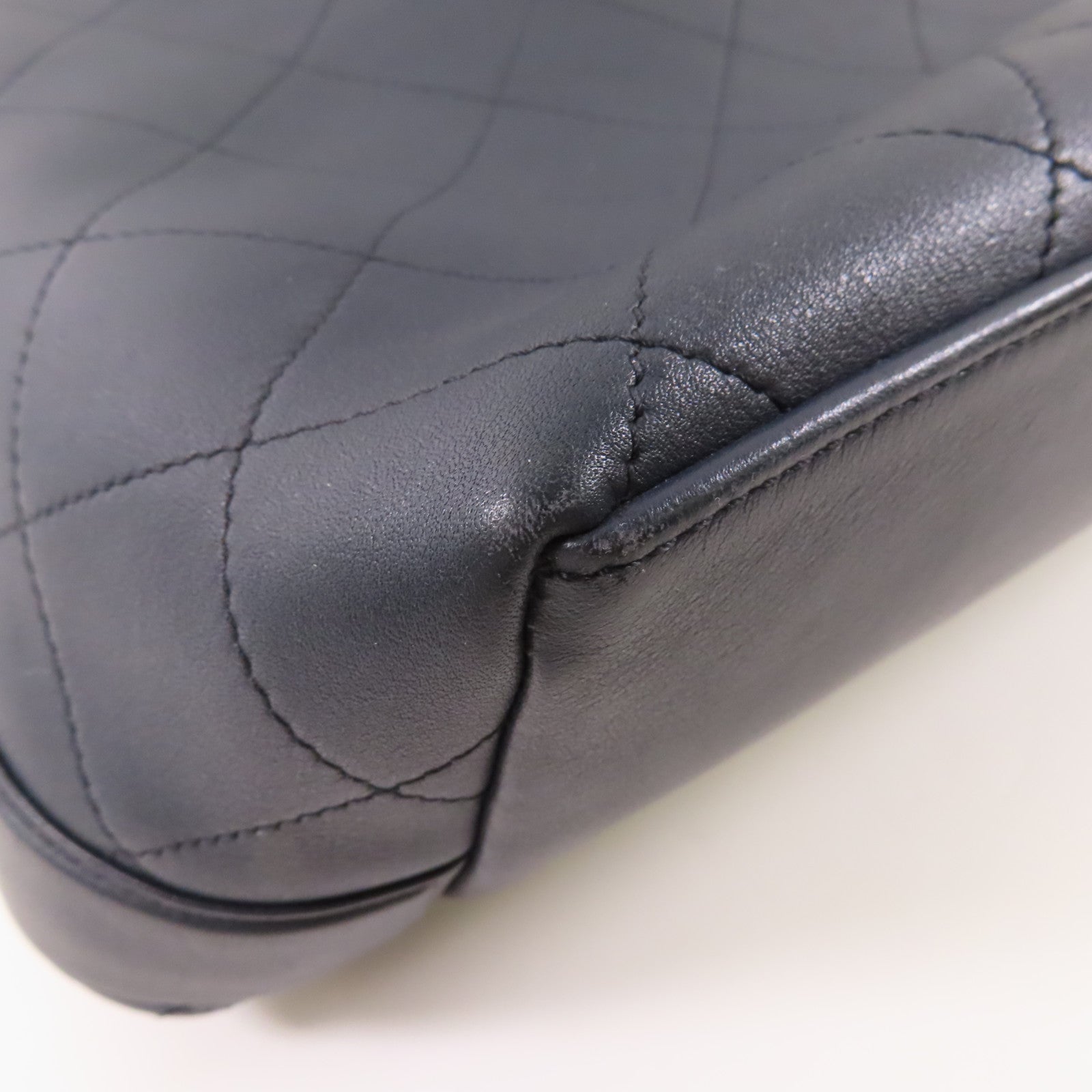 CHANEL 牛皮皮革2 Way Bag金扣鏈帶手挽肩背兩用袋