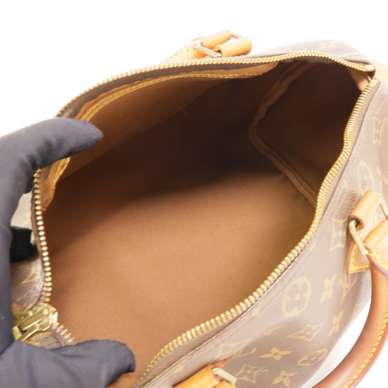 LOUIS VUITTON Monogram Speedy 30金扣手挽袋