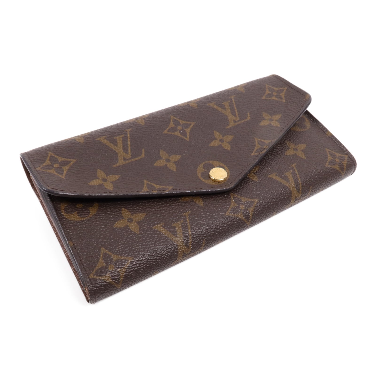 LOUIS VUITTON Monogram Sarah金扣長錢包