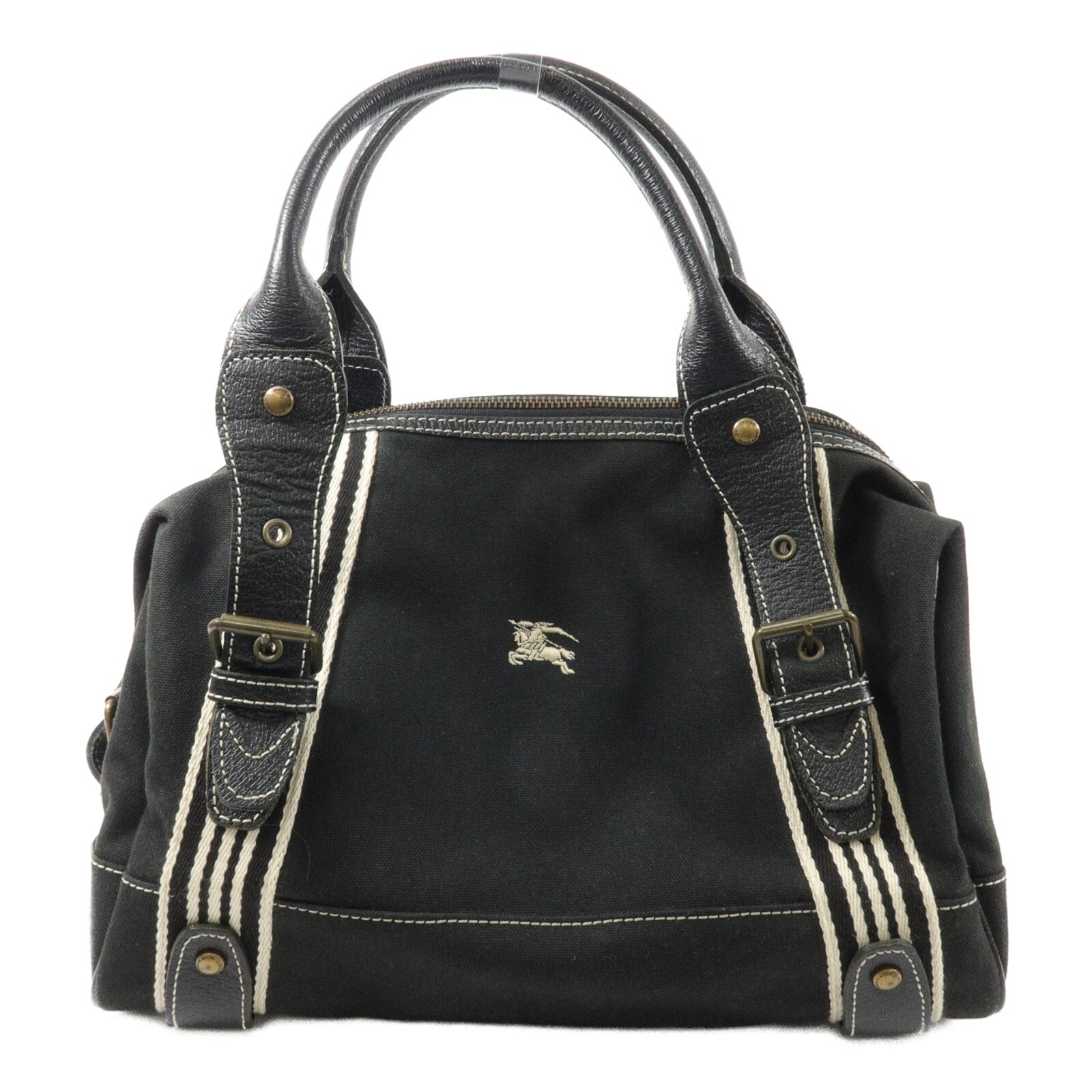 BURBERRY 牛皮皮革/帆布Hand Bag手挽袋