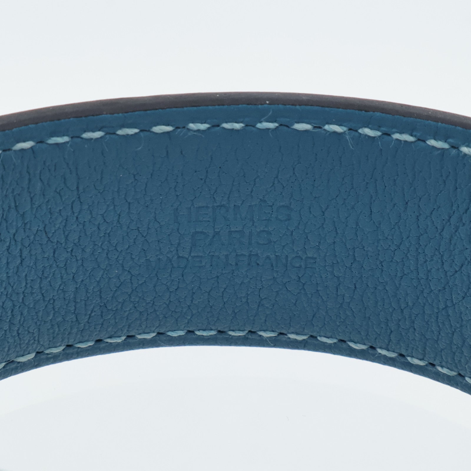 HERMES Swift皮革Kelly Twist手帶Bleu Jean