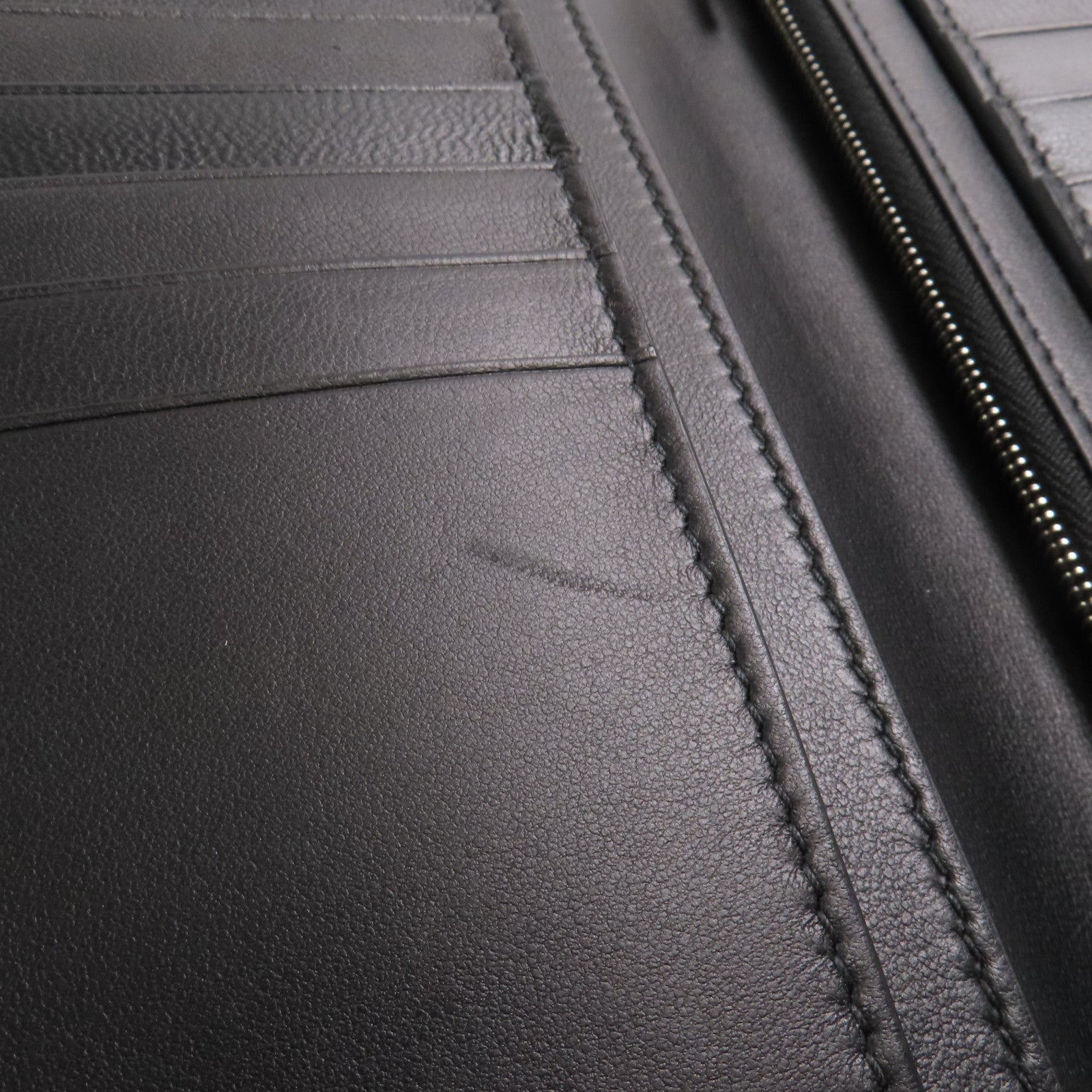 BALENCIAGA Long Wallet Long Calfskin Leather 594692.1090 Black