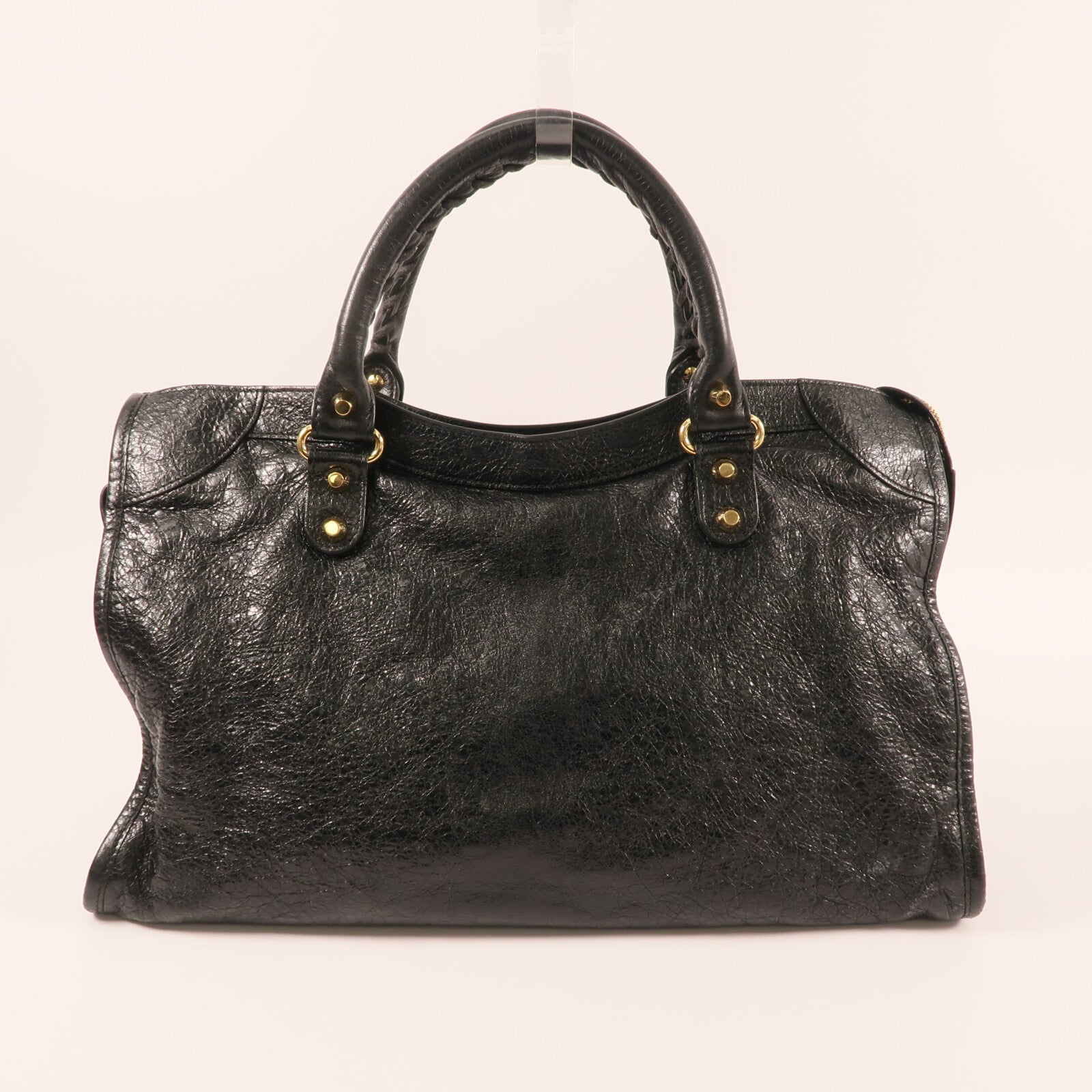 BALENCIAGA 羊皮皮革Le City金扣手挽肩背兩用袋