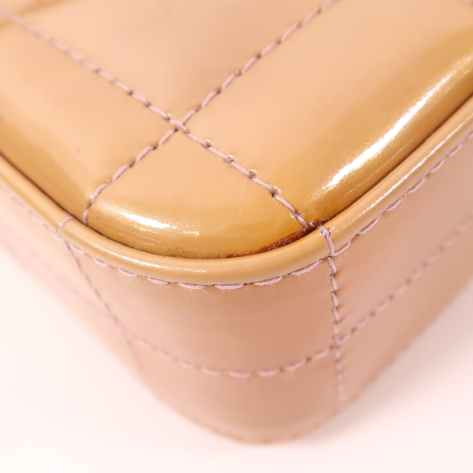 CHANEL 漆皮皮革Chain Shoulder銀扣鏈帶肩背袋