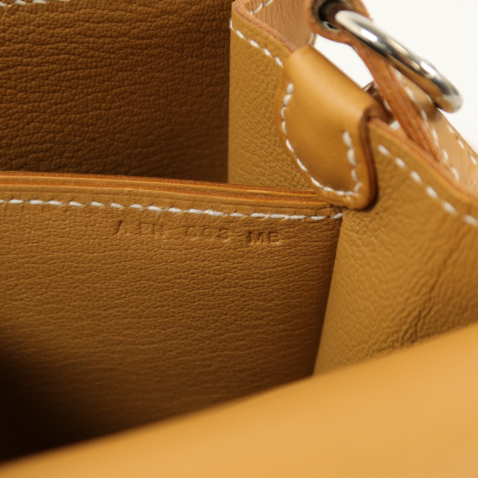 HERMES Barenia皮革Roulis Mini肩背袋Fauve