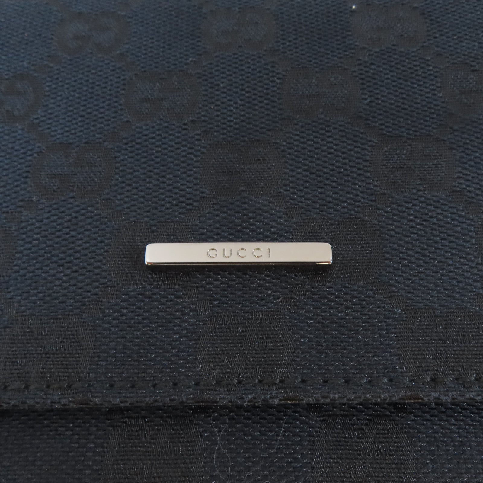 GUCCI 【激減優惠】帆布Shoulder Bag銀扣肩背袋藍色