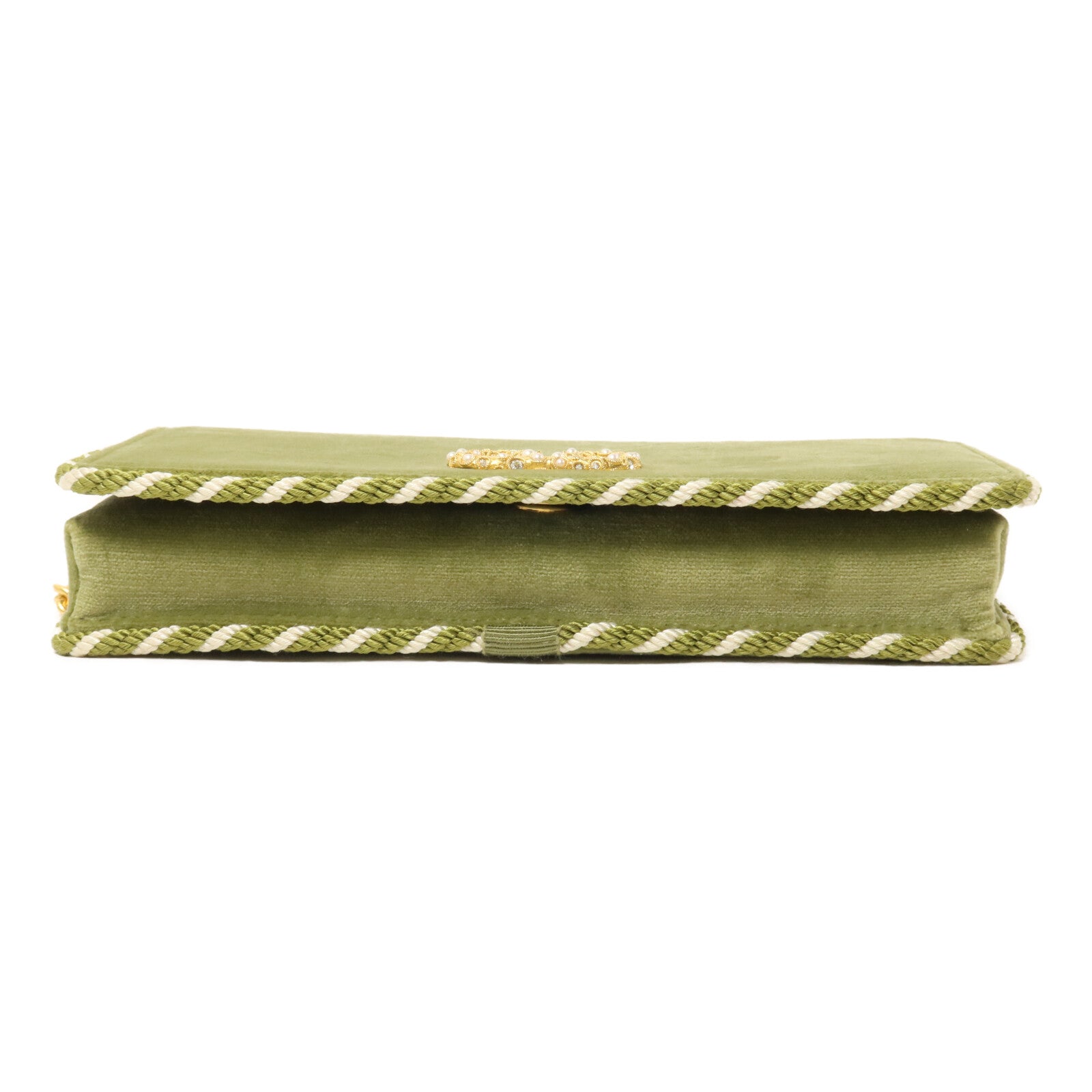 Valentino 絨布Vlogo Wallet On Chain鏈帶肩背袋