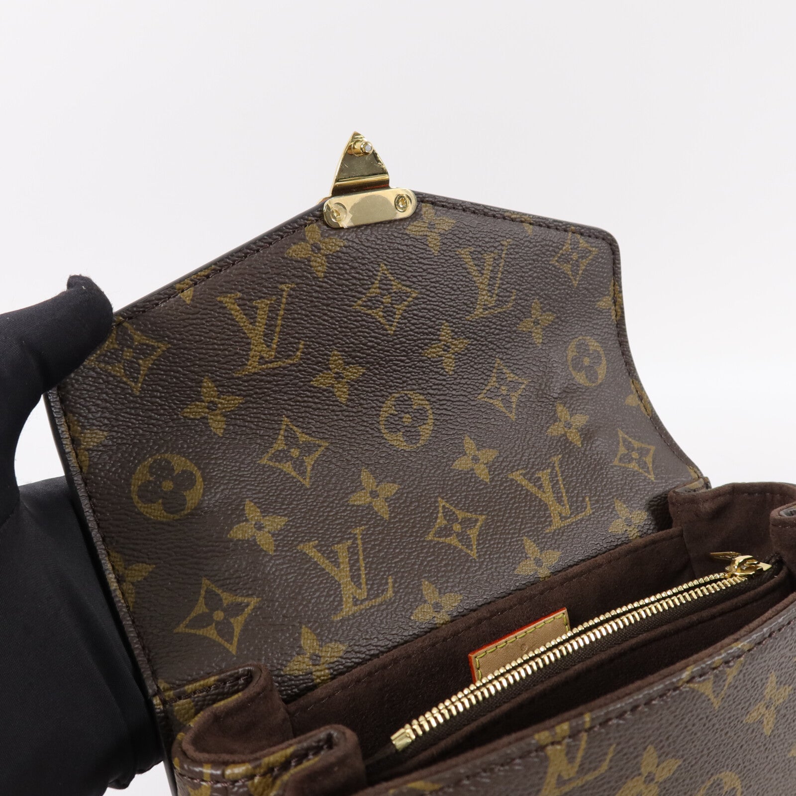 LOUIS VUITTON Monogram Pochette Metis East West手挽肩背兩用袋