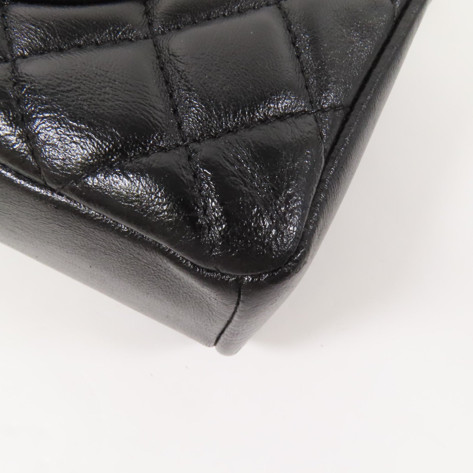 CHANEL 牛皮皮革Chain Shoulder金扣肩背袋