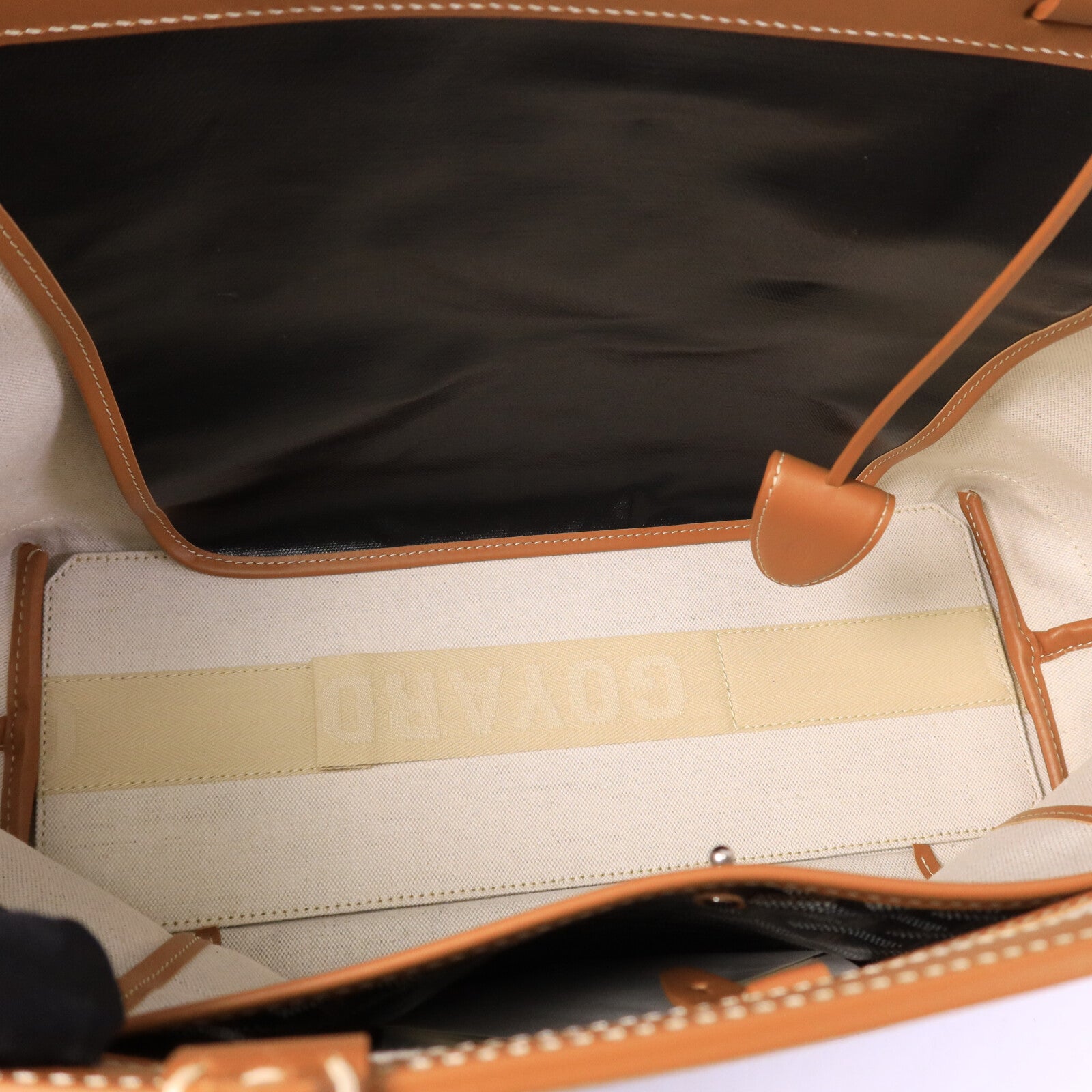 GOYARD 塗層帆布/皮革Bellechasse Biaude PM手挽袋
