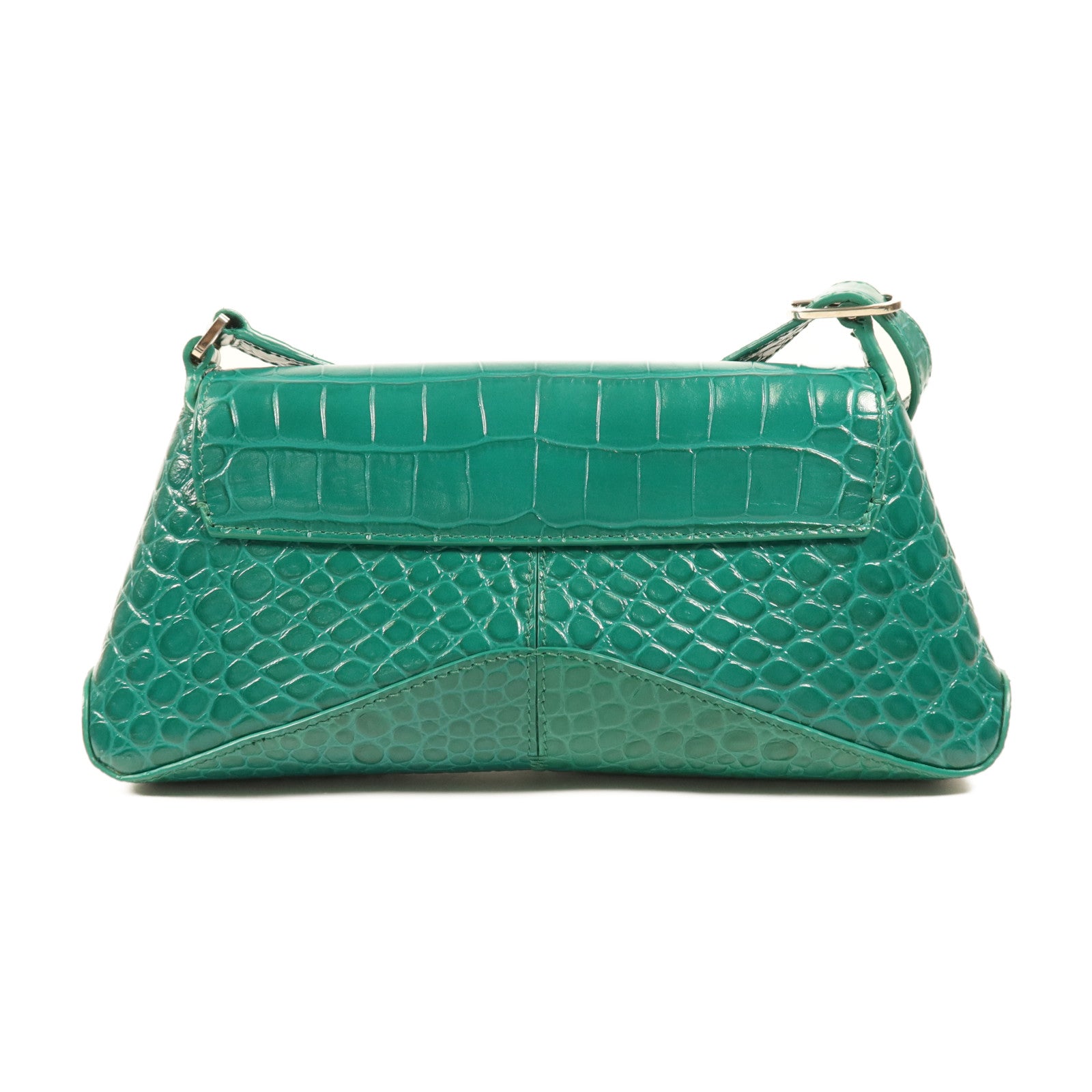 BALENCIAGA 【激減優惠】牛皮皮革Shoulder Bag銀扣肩背袋