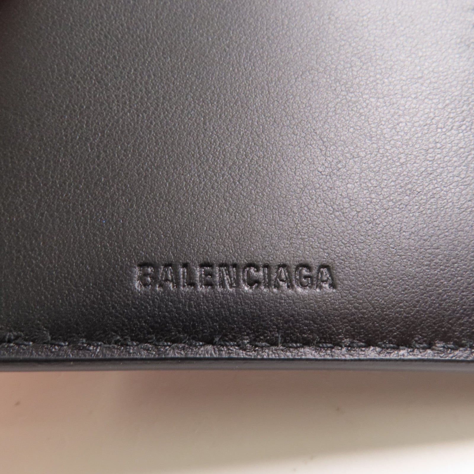 BALENCIAGA Long Wallet Long Calfskin Leather 594692.1090 Black