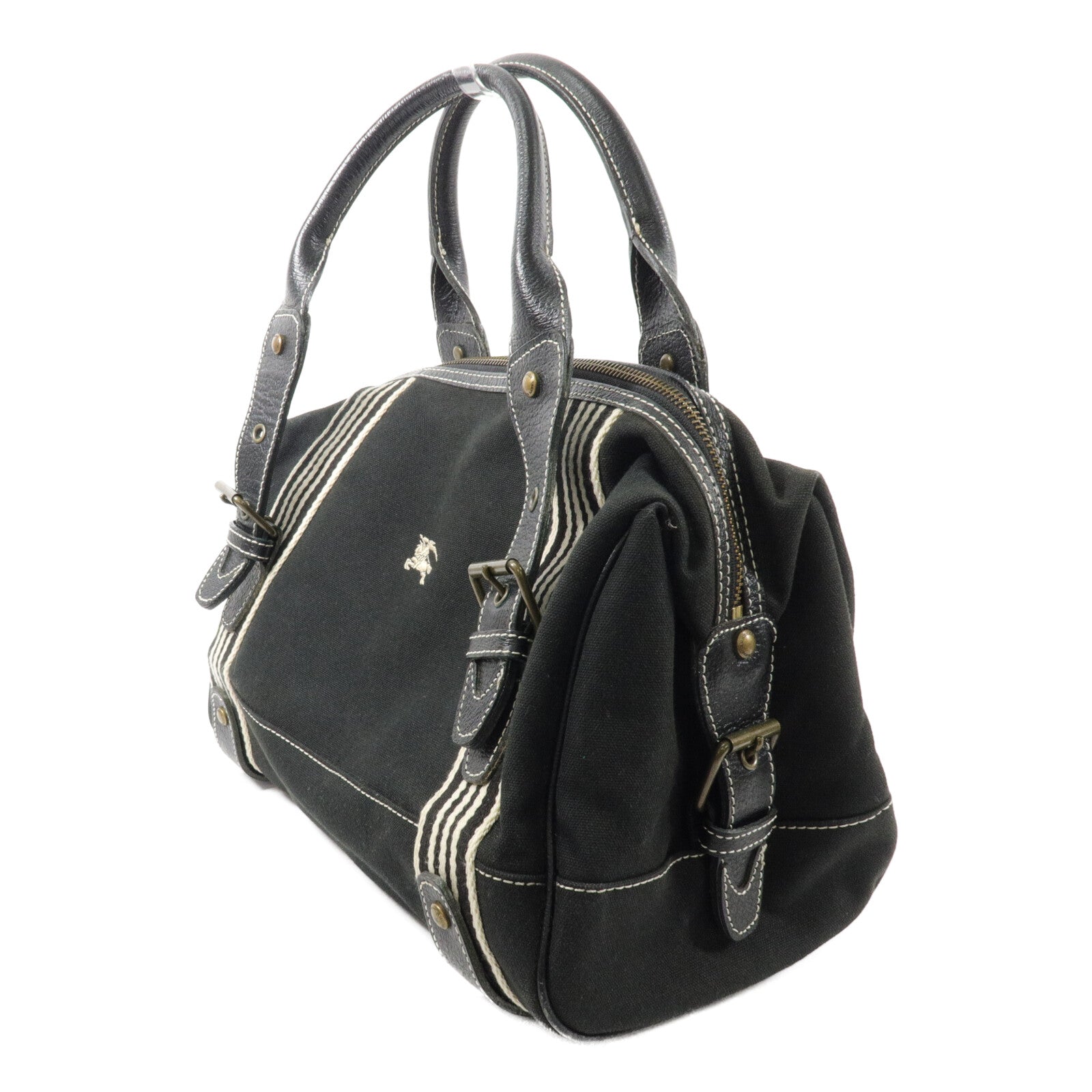 BURBERRY 牛皮皮革/帆布Hand Bag手挽袋