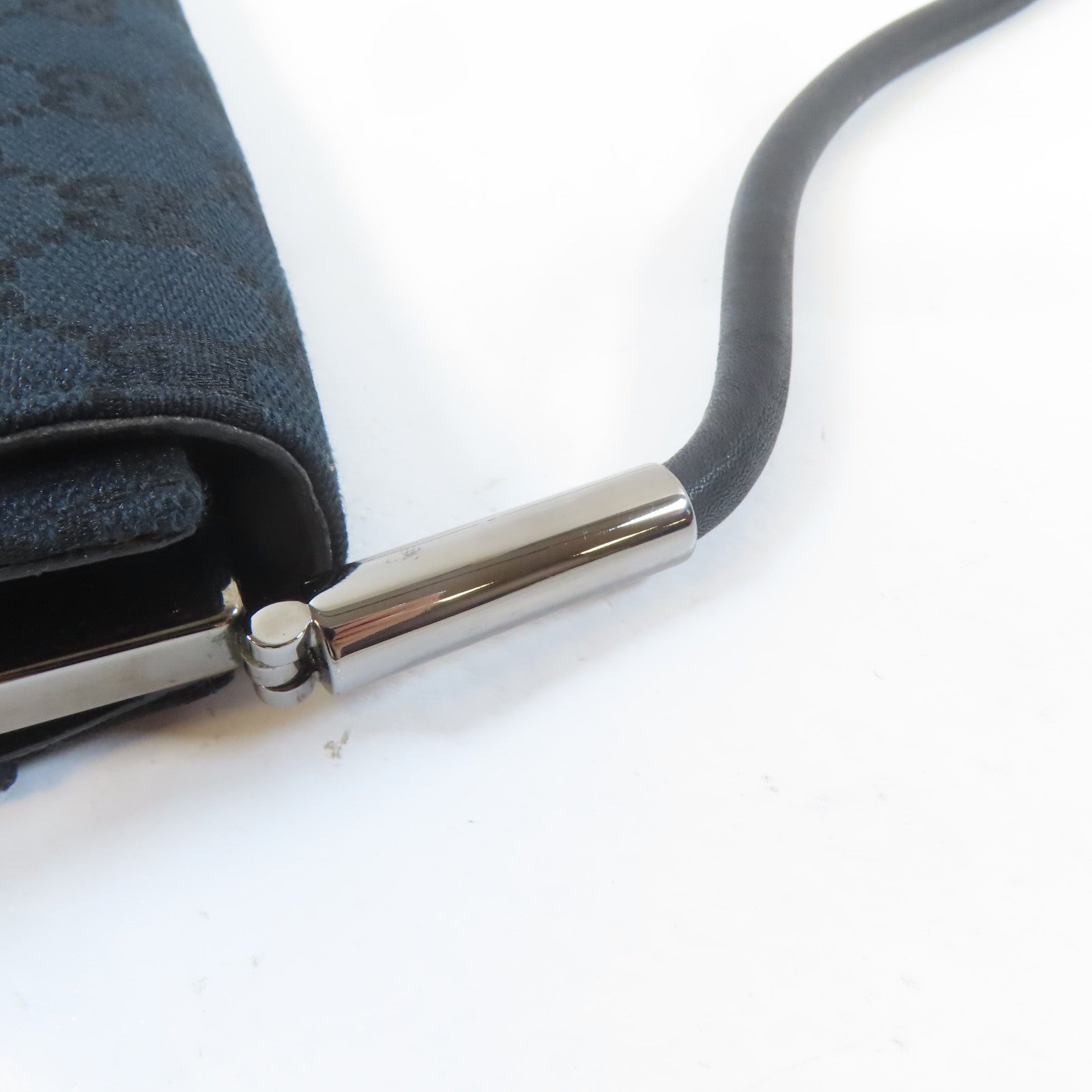 GUCCI 【激減優惠】帆布Shoulder Bag銀扣肩背袋藍色