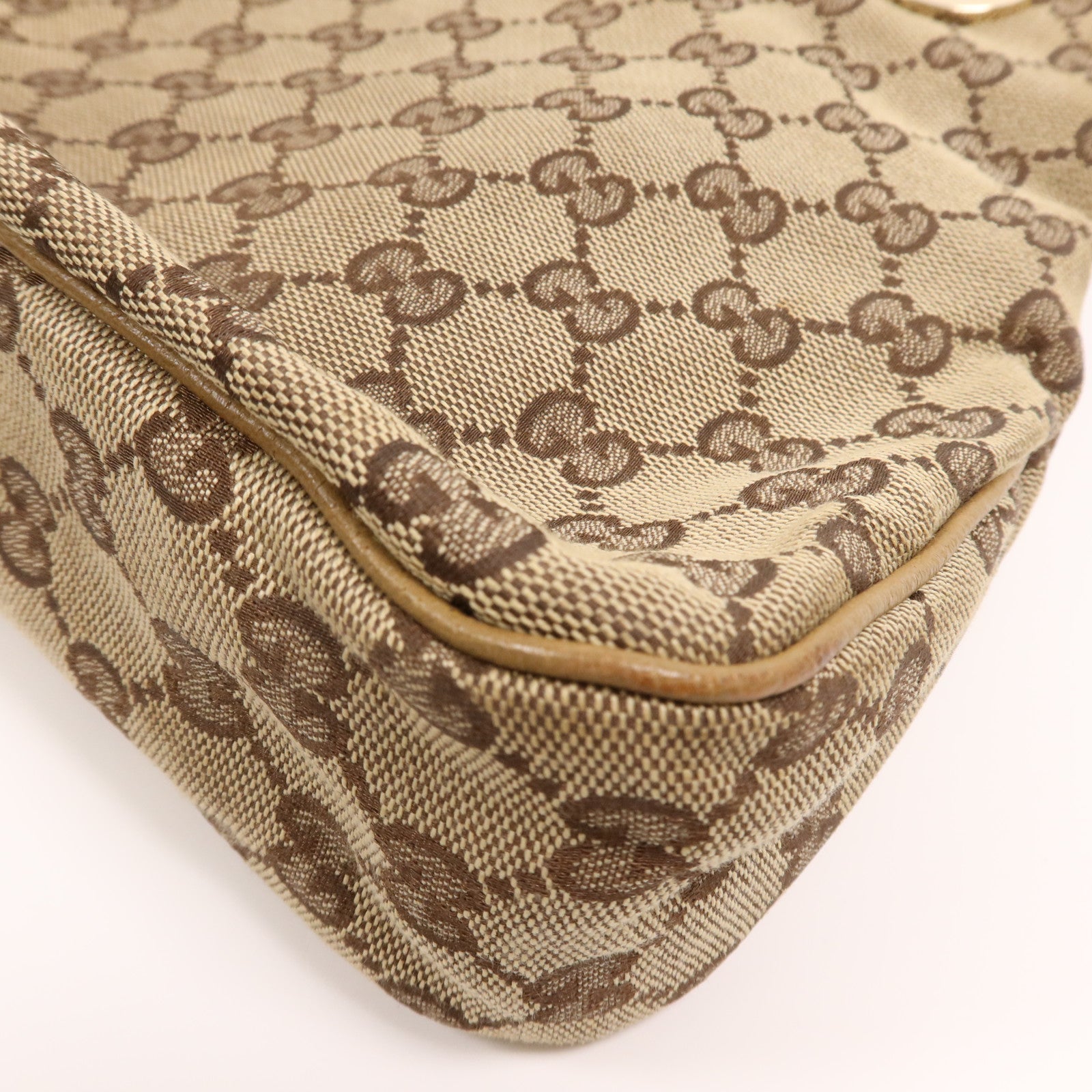 GUCCI 帆布Shoulder Bag金扣肩背袋