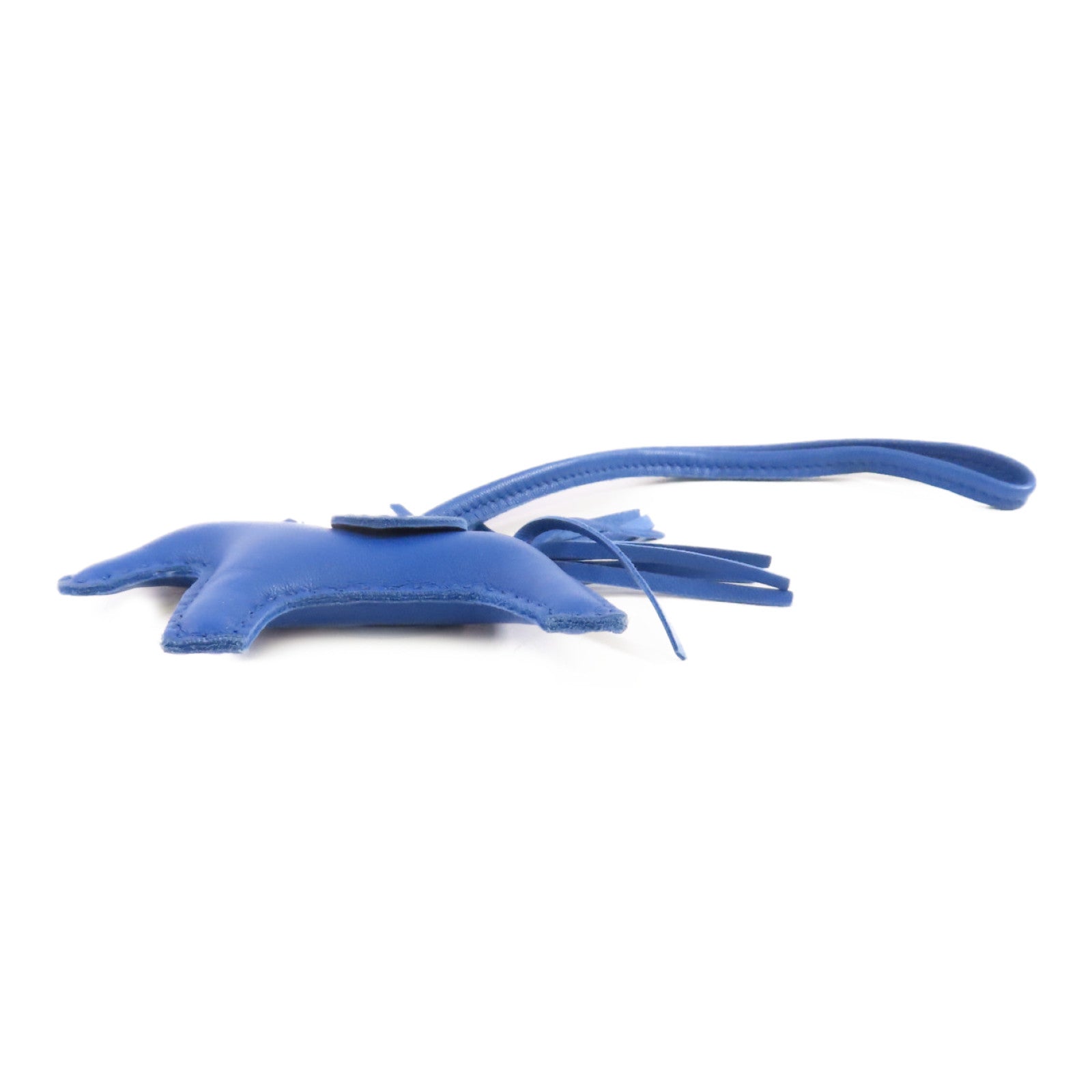 HERMES Swift皮革Rodeo PM Charm掛飾掛Blue Royal皇家藍色