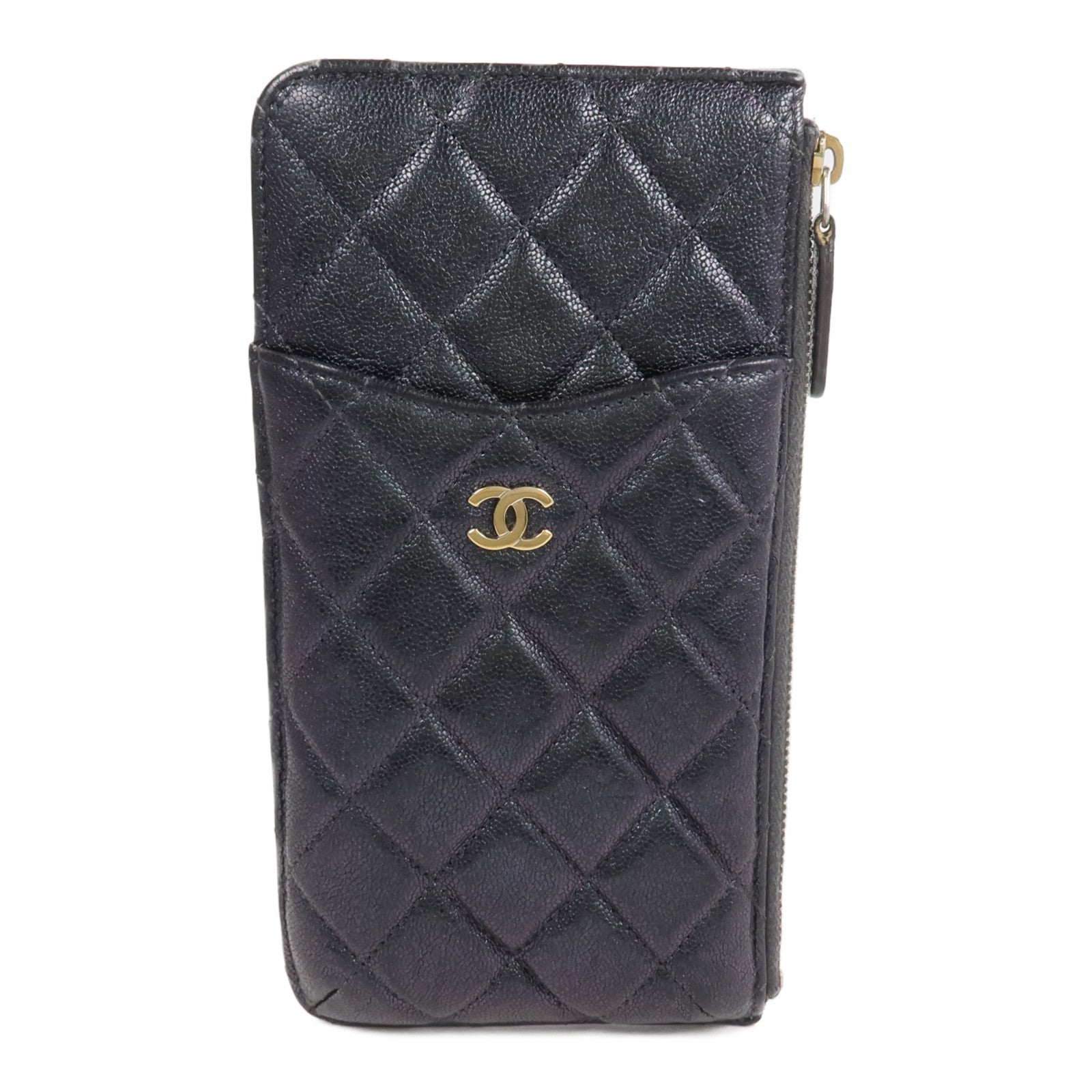 CHANEL 牛皮皮革Classic Phone Pouch With Zipper長錢包