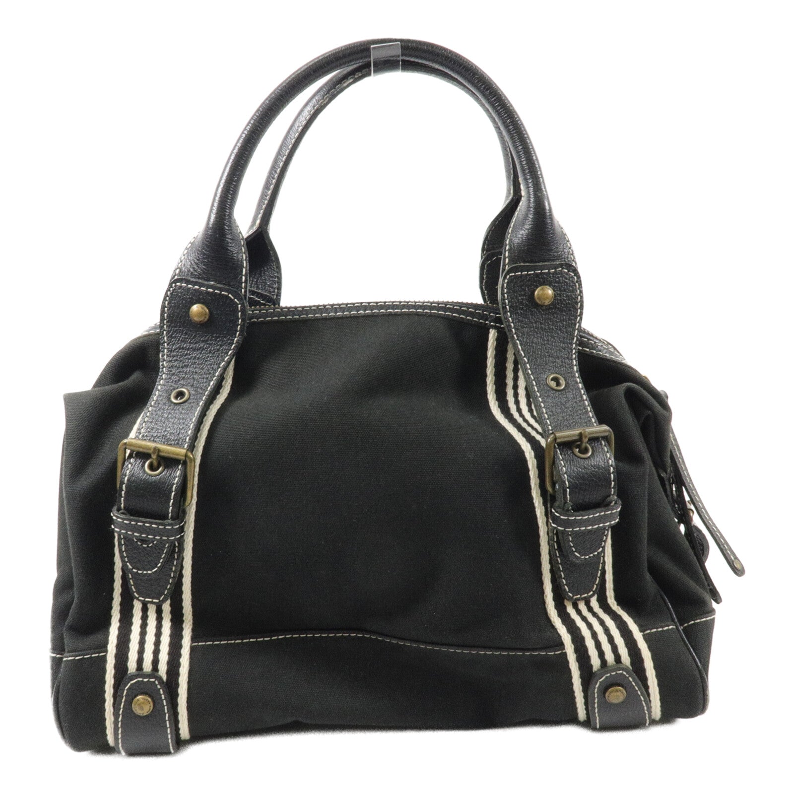 BURBERRY 牛皮皮革/帆布Hand Bag手挽袋