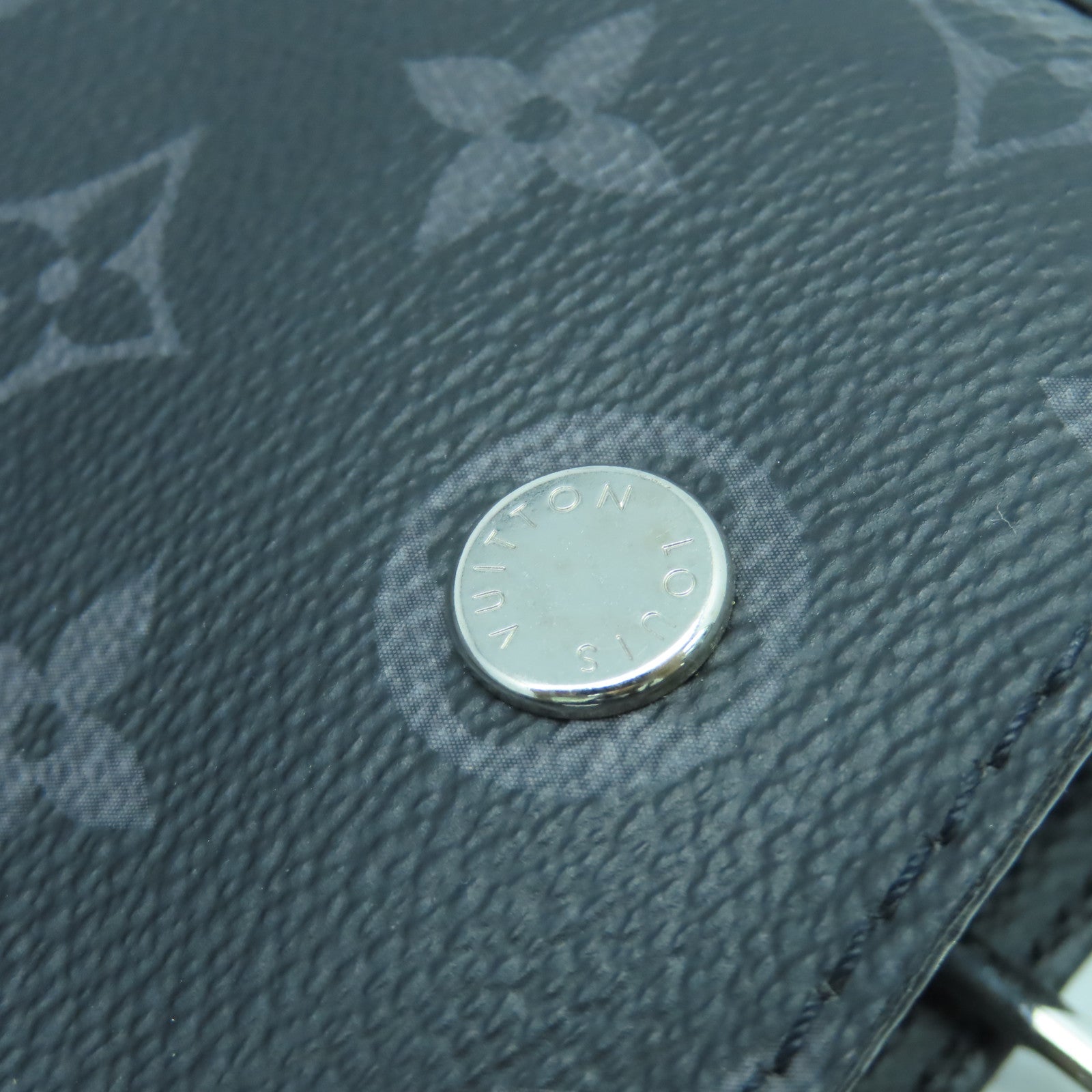 LOUIS VUITTON Monogram Eclipse City Tote Bag Taigarama銀扣手挽肩背兩用袋黑色