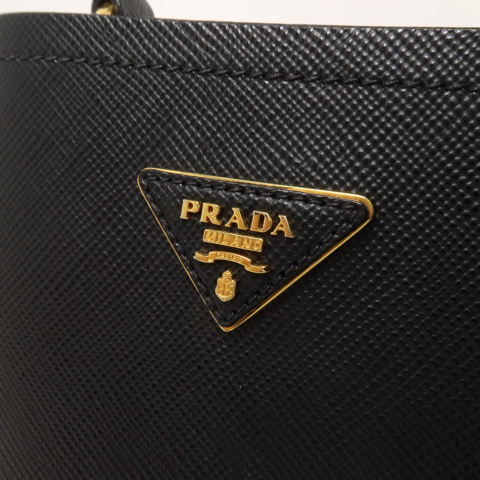 PRADA Saffiano皮革Panier手挽肩背兩用袋