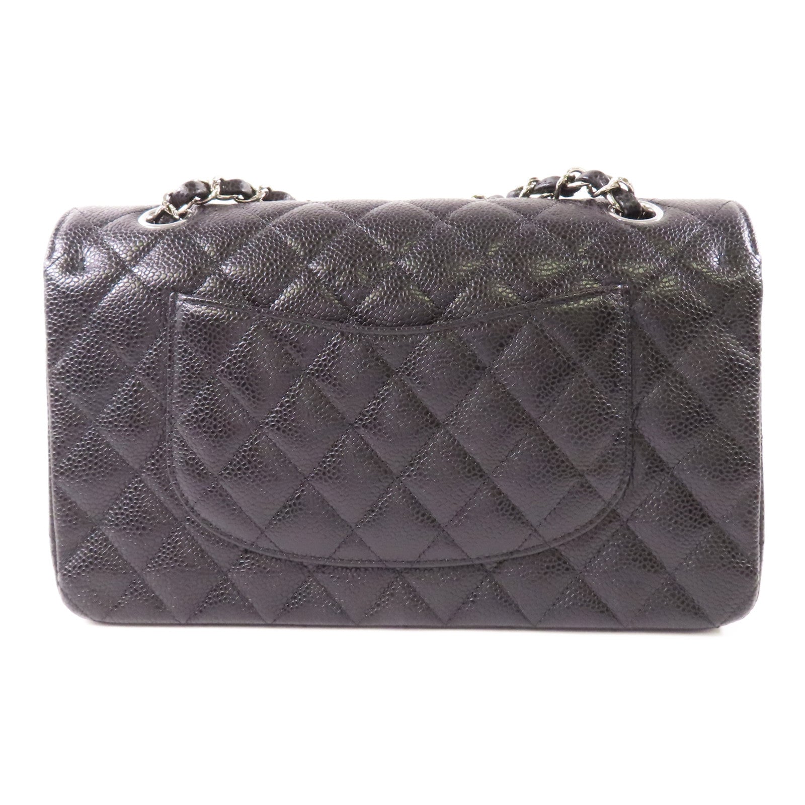 CHANEL 牛皮皮革Classic 25銀扣鏈帶肩背袋